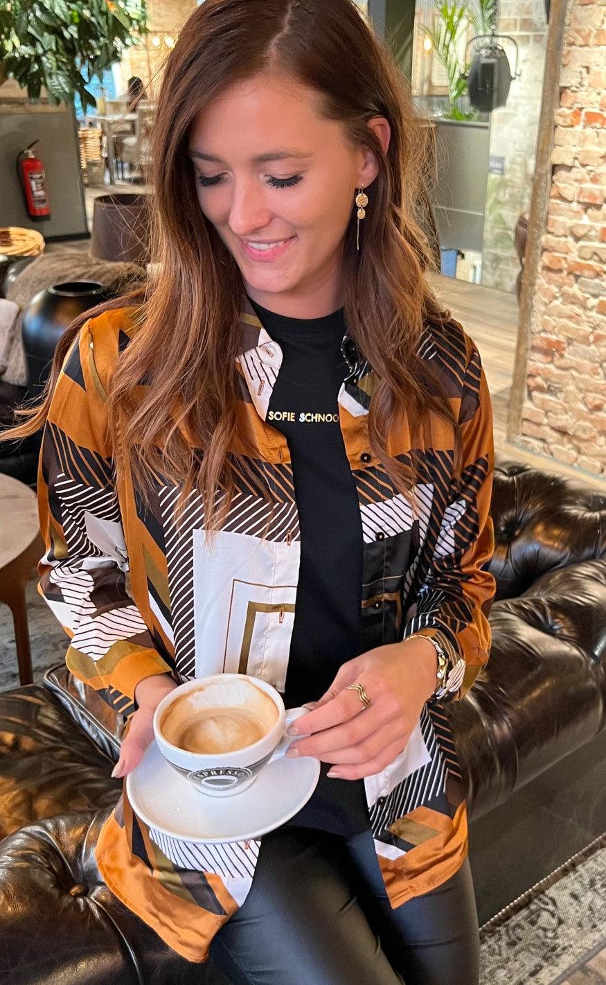 Freequent Skjorte - Elena - Coffee Bean