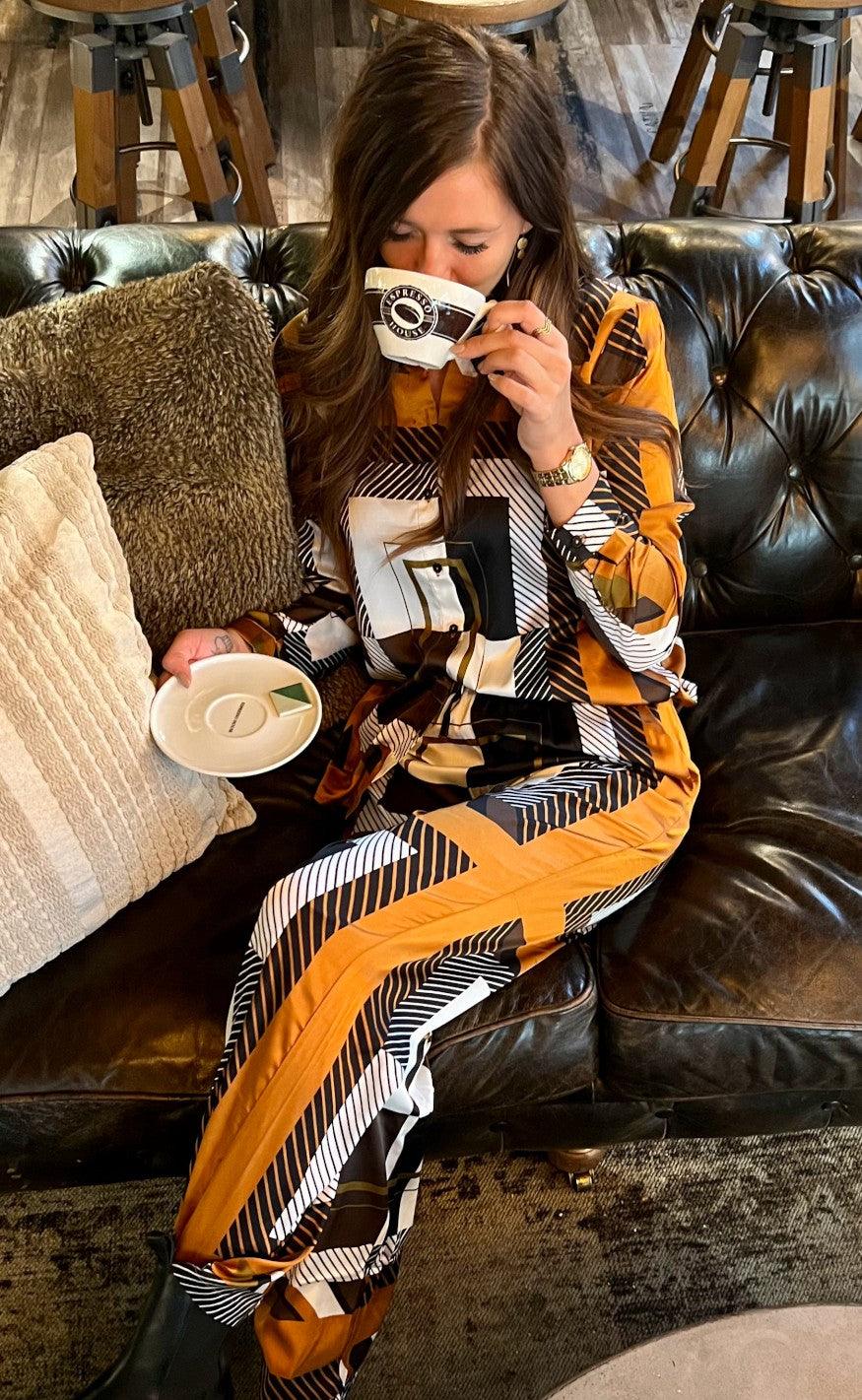 Freequent Skjorte - Elena - Coffee Bean