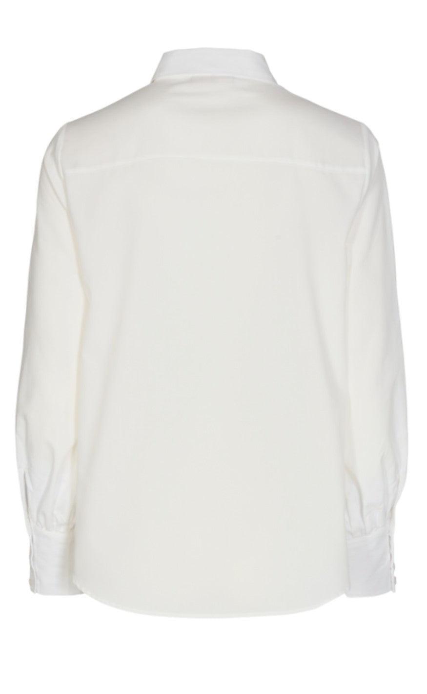Freequent Skjorte - Flynn Bow - Off White