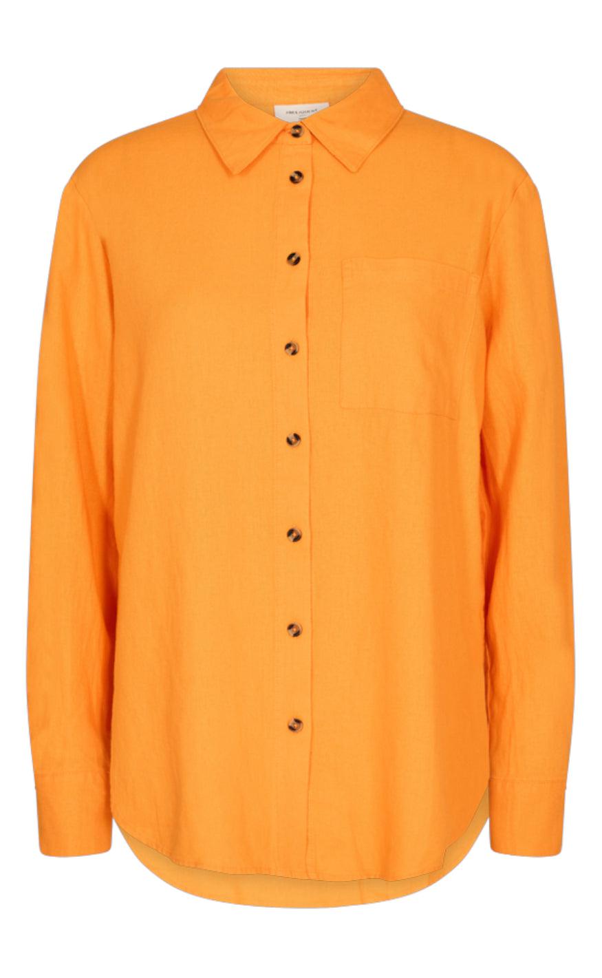 Freequent Skjorte - Lava - Flame Orange