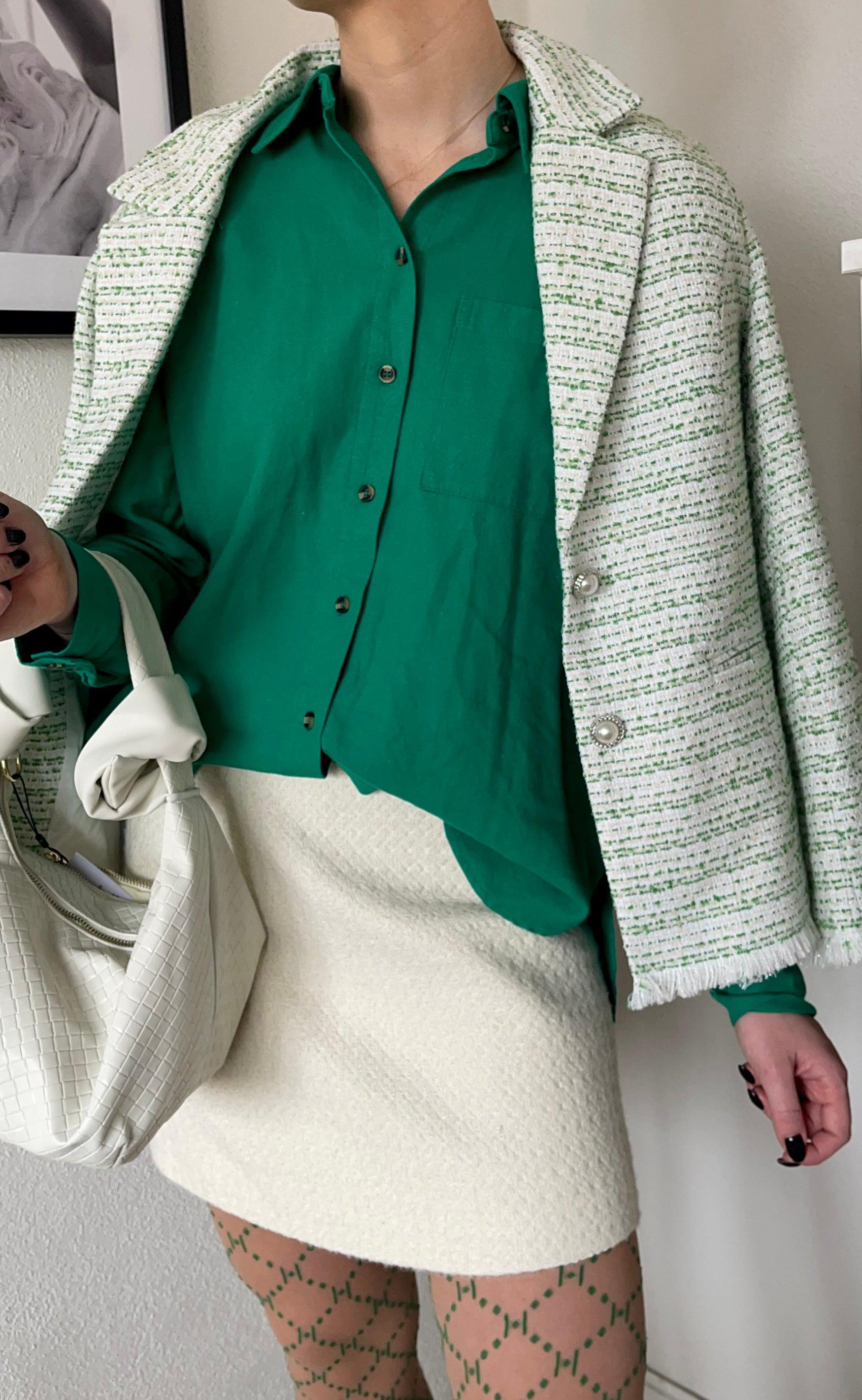 Freequent Skjorte - Lava - Pepper Green