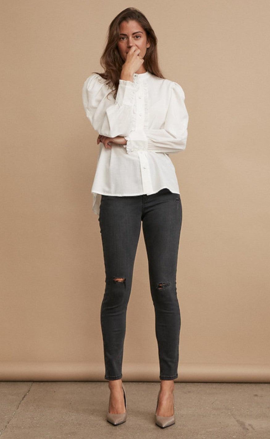 Freequent Skjorte - Meralda - Offwhite