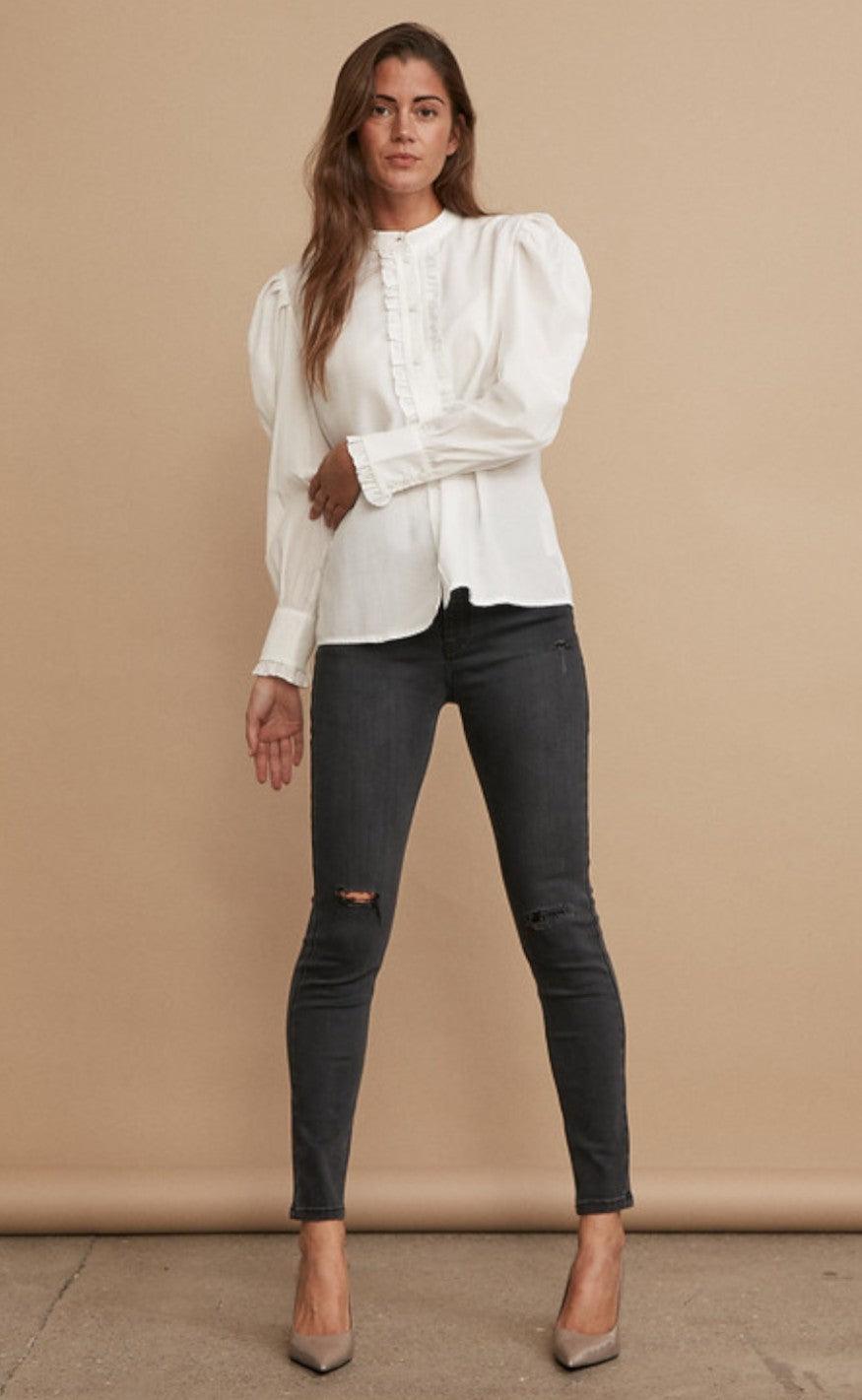 Freequent Skjorte - Meralda - Offwhite