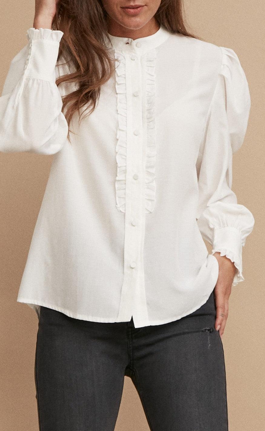 Freequent Skjorte - Meralda - Offwhite