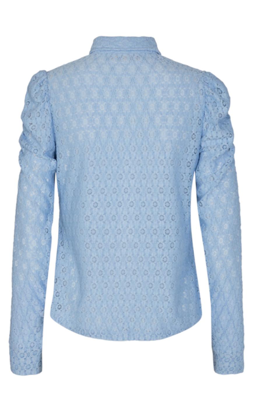 Freequent Skjorte - Milady - Chambray Blue
