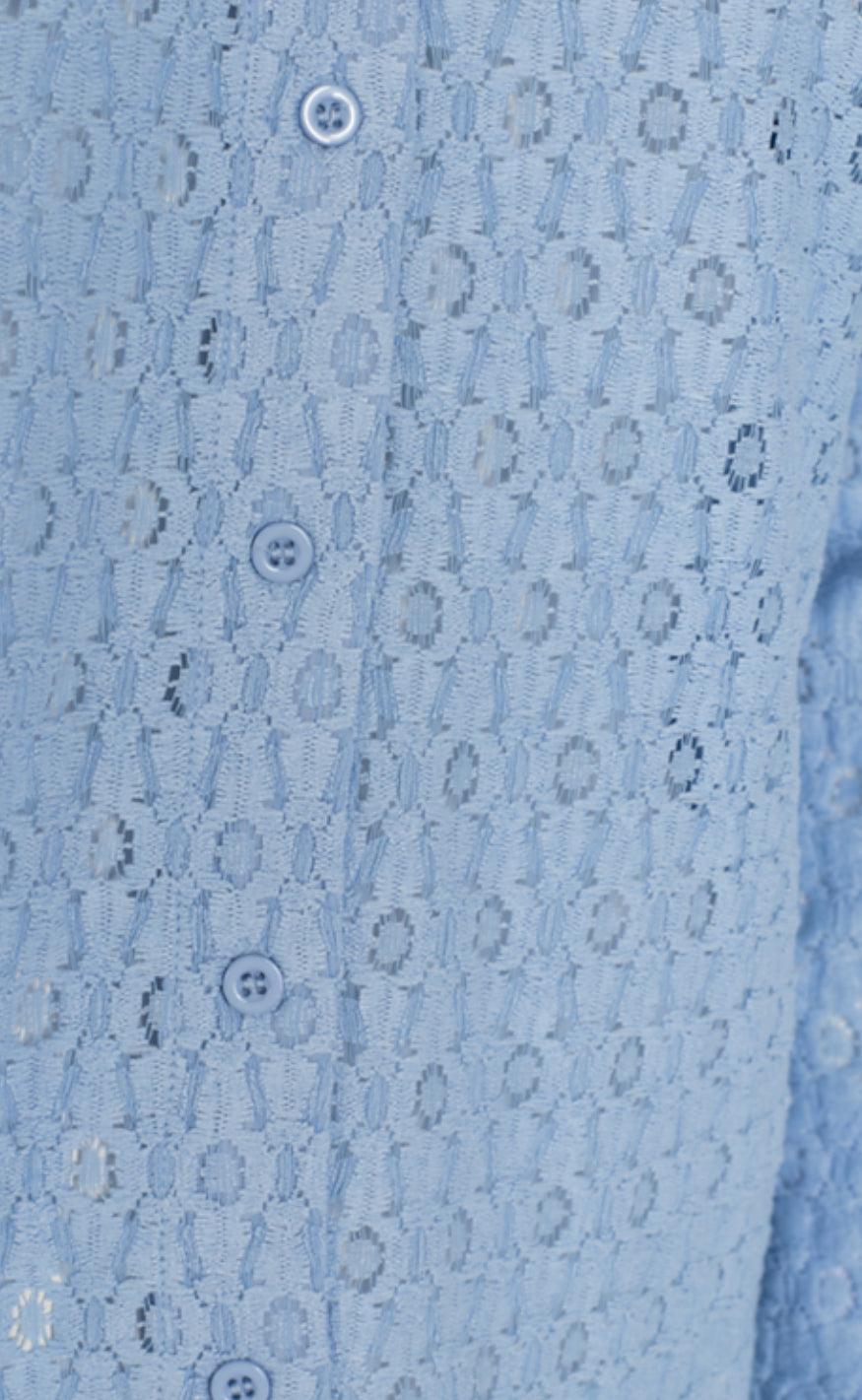 Freequent Skjorte - Milady - Chambray Blue