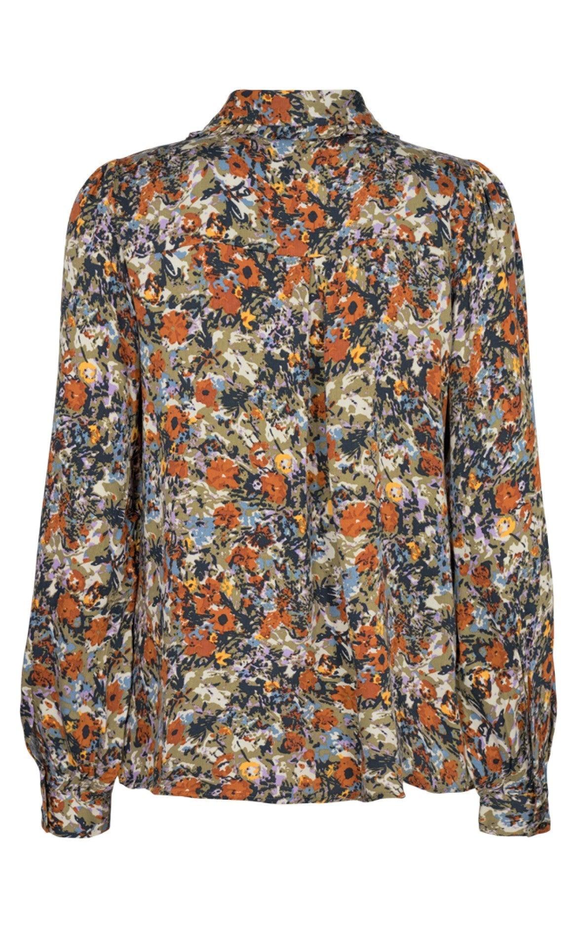 Freequent Skjorte - Signe - Chambray Blue Mix