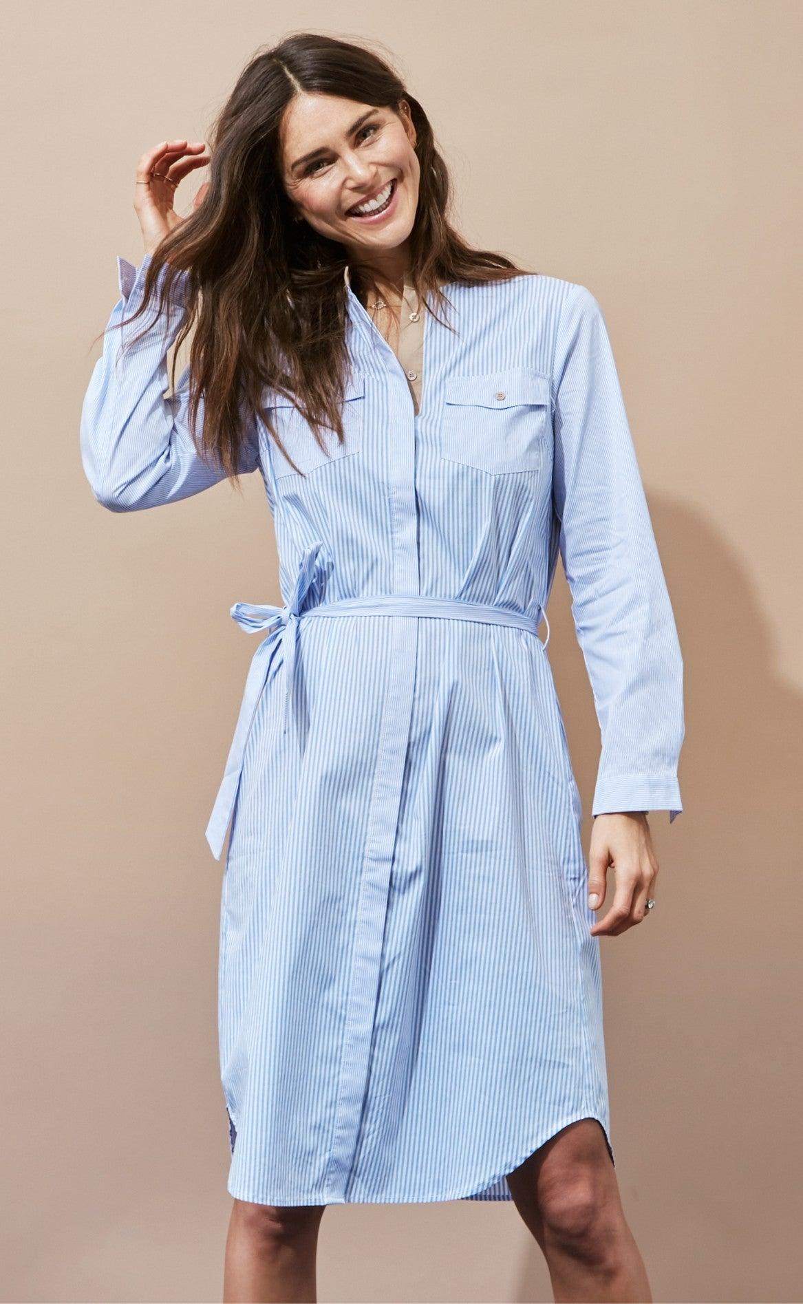 Freequent Skjortekjole - Oriana - Chambray Blue