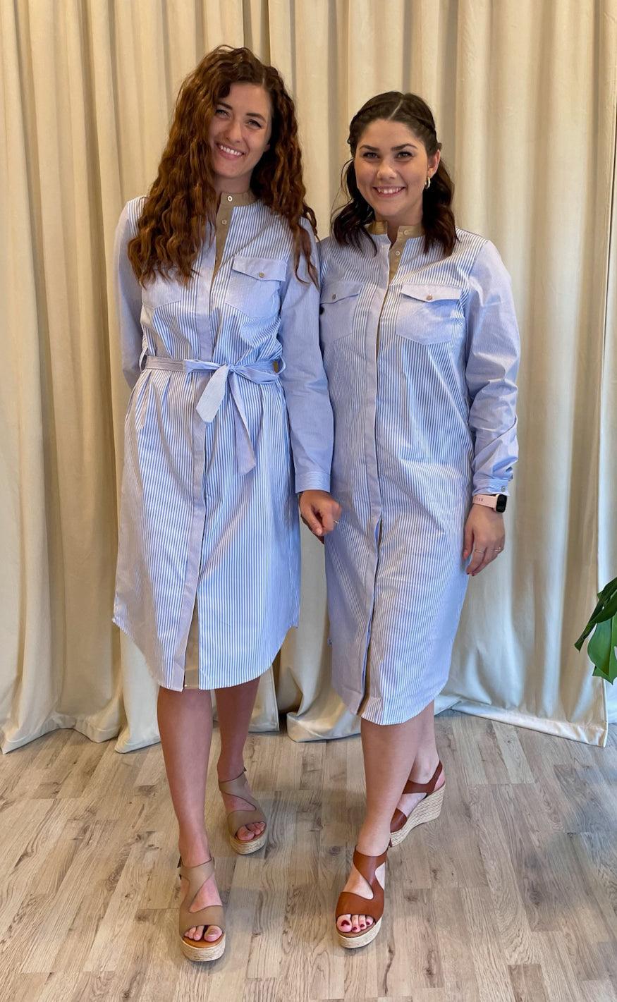 Freequent Skjortekjole - Oriana - Chambray Blue