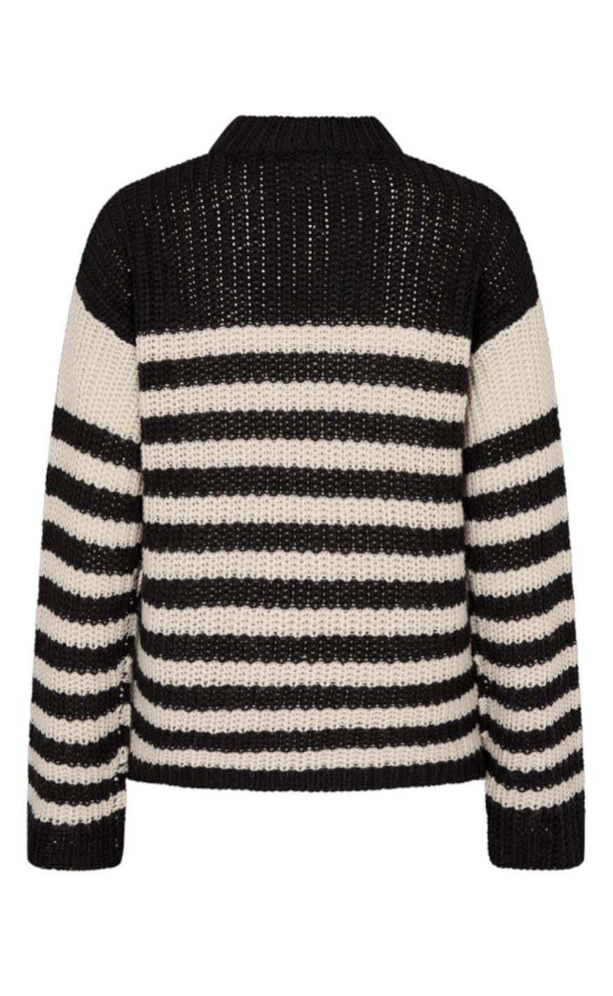 Freequent Sweater - Cox - Black With Moonbeam