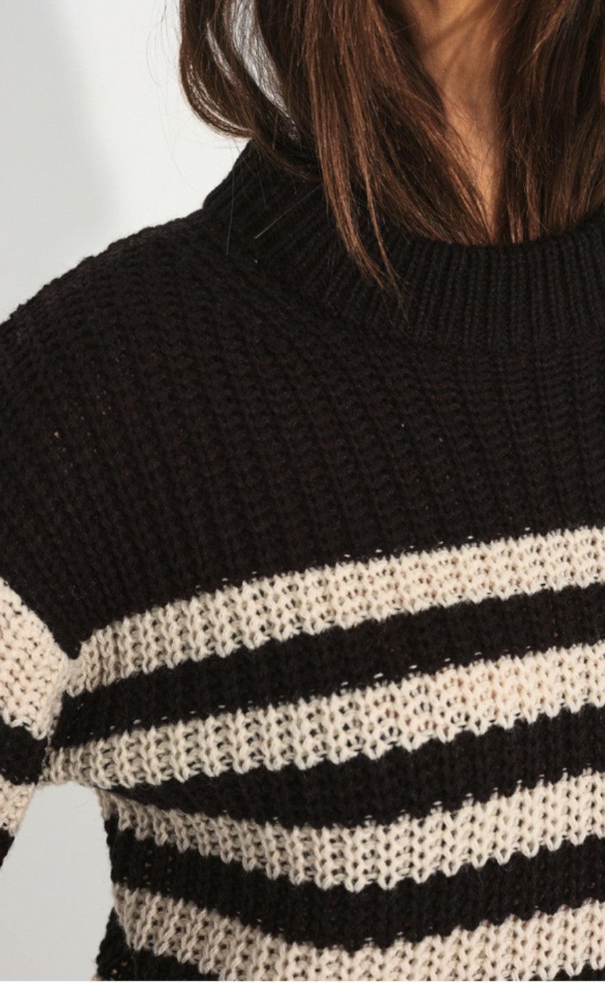 Freequent Sweater - Cox - Black With Moonbeam