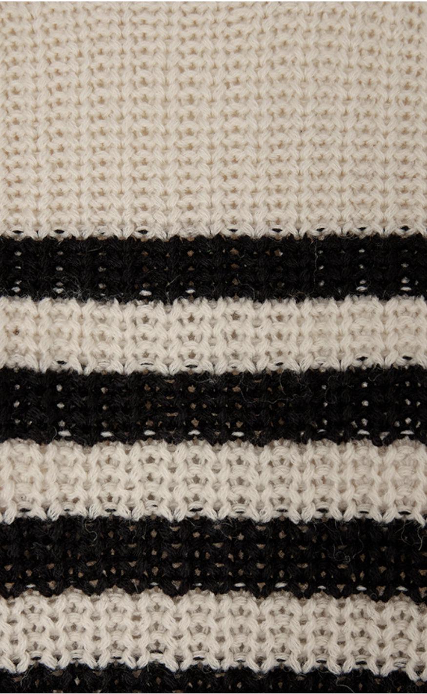 Freequent Sweater - Cox - Moonbeam With Black