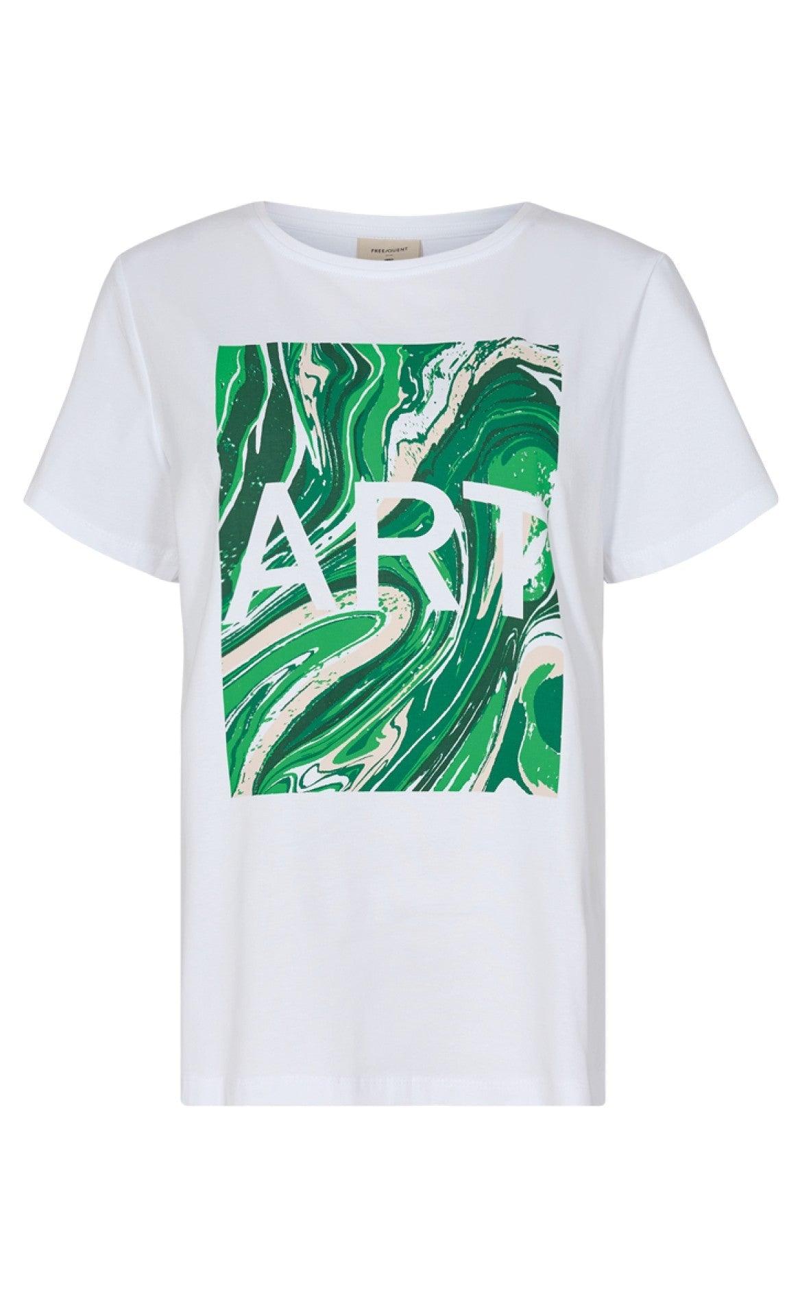 Freequent T-shirt - Fenjal - Brilliant White