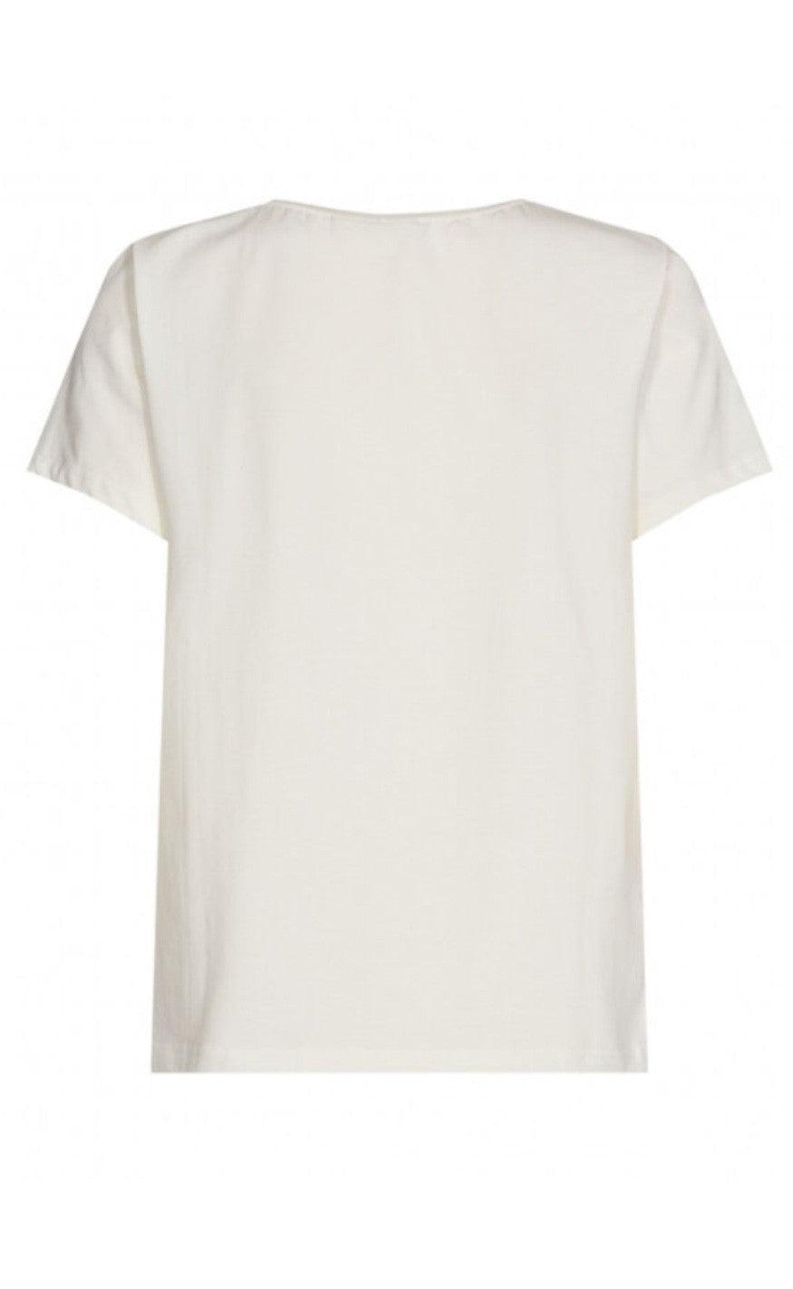 Freequent T-shirt - Nola - Zebra Off White