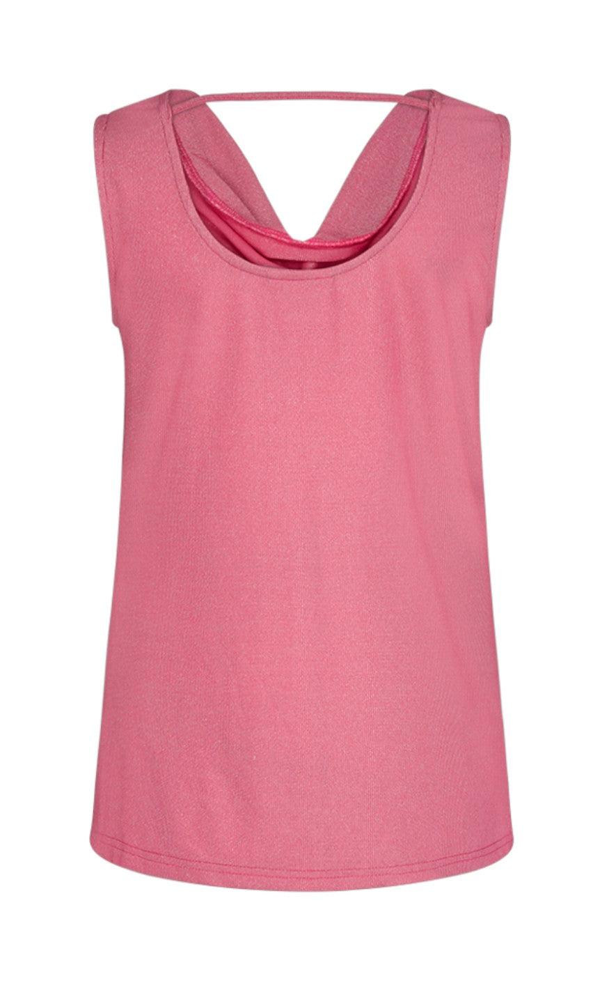 Freequent Top - Glit - Fuchsia Pink
