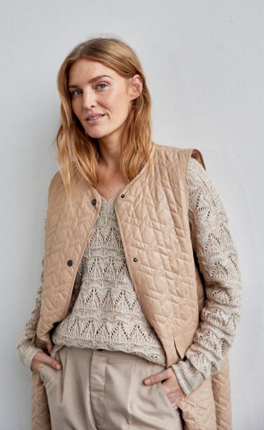 Freequent Vest - Olena - Beige Sand