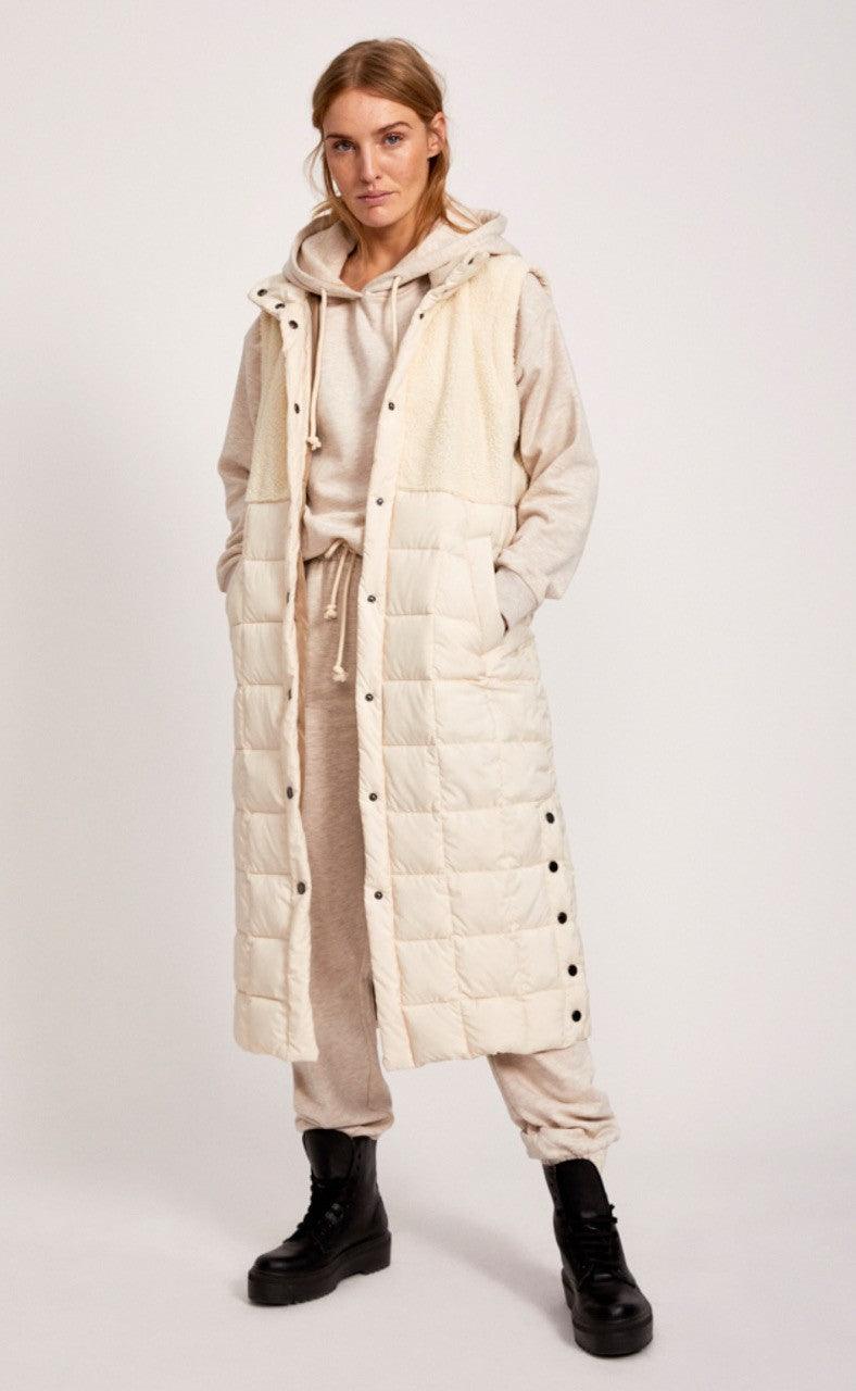 Freequent Vest - Olga Teddy - Birch