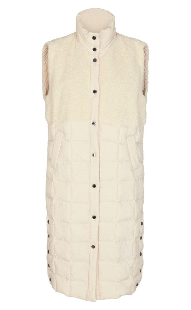 Freequent Vest - Olga Teddy - Birch