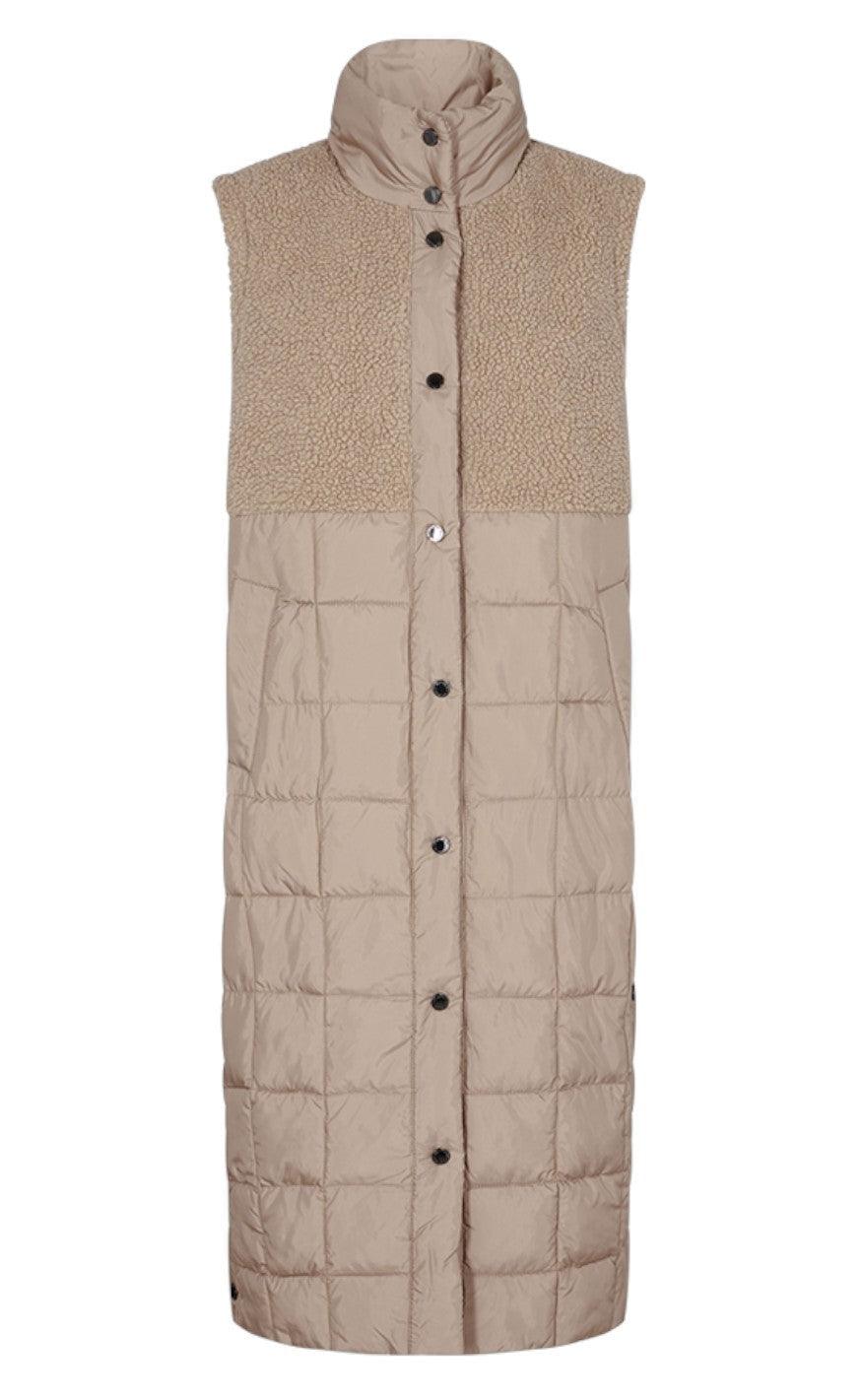 Freequent Vest - Olga Teddy Pre - Silver Mink