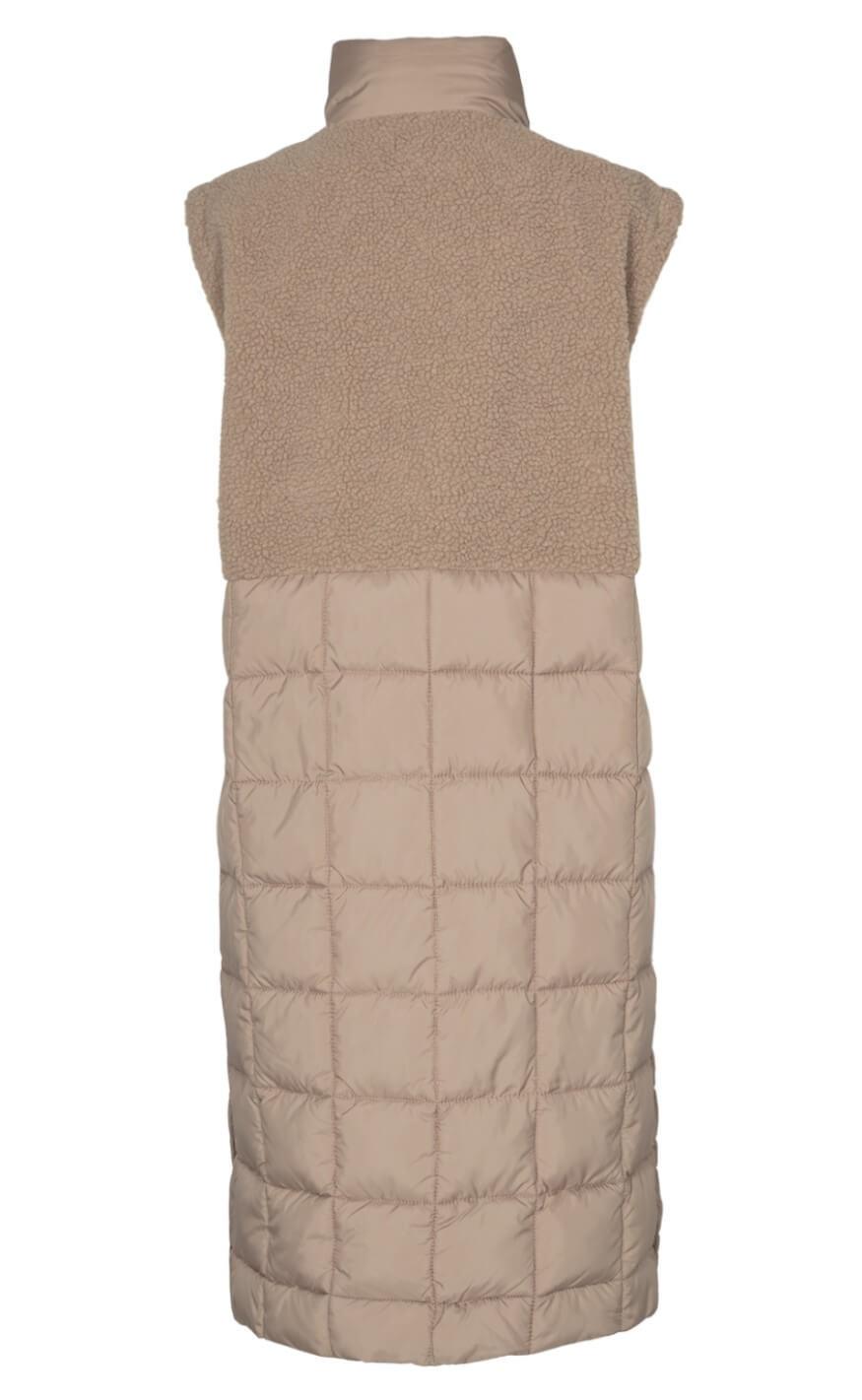 Freequent Vest - Olga Teddy - Silver Mink