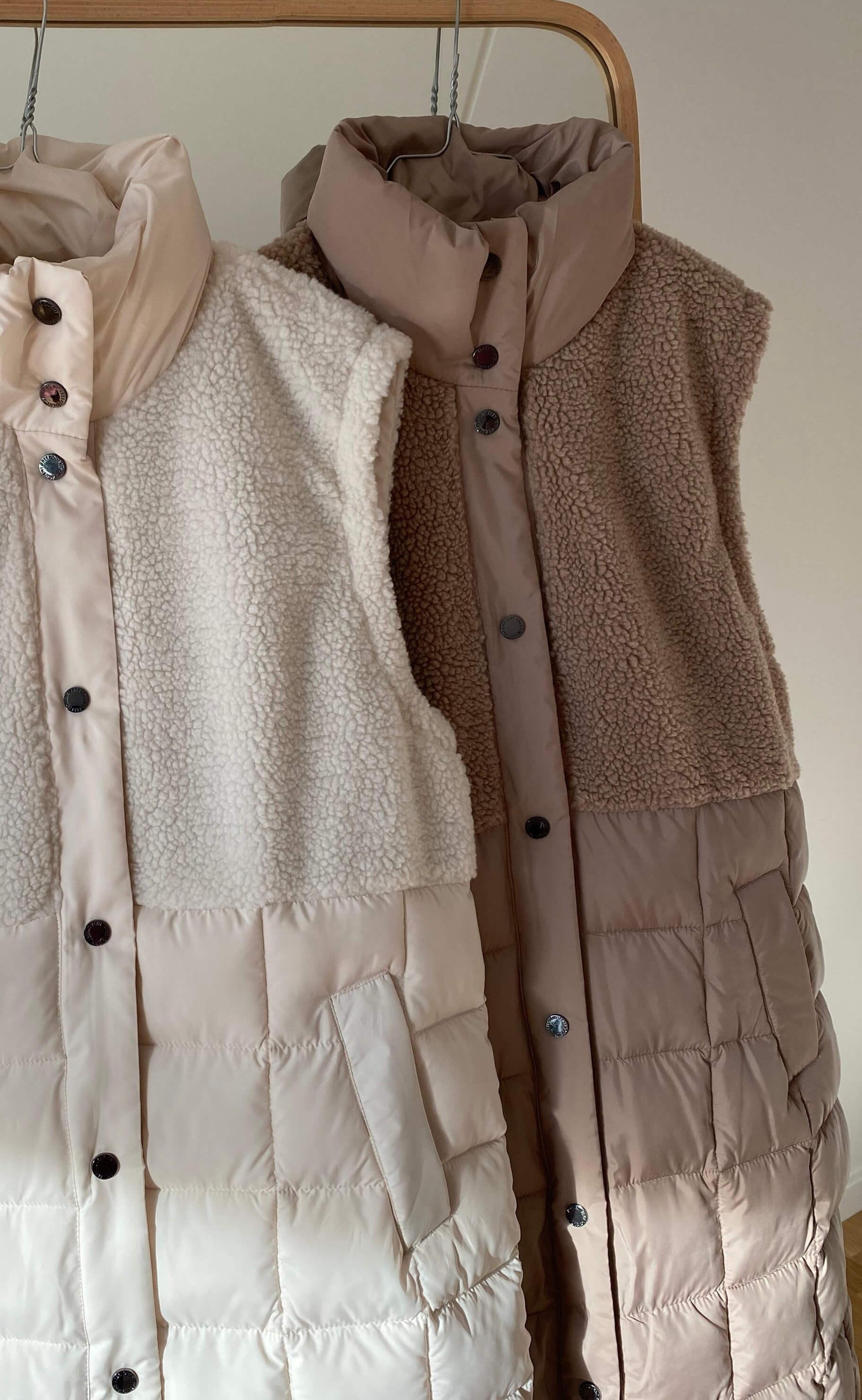 Freequent Vest - Olga Teddy - Silver Mink