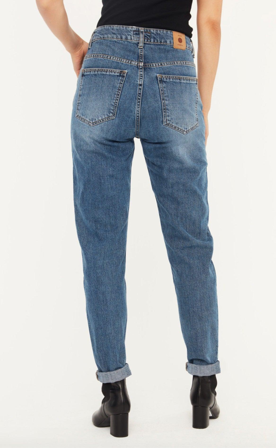 GLOBAL FUNK BURMA MOM JEANS VINTAGE BLUE