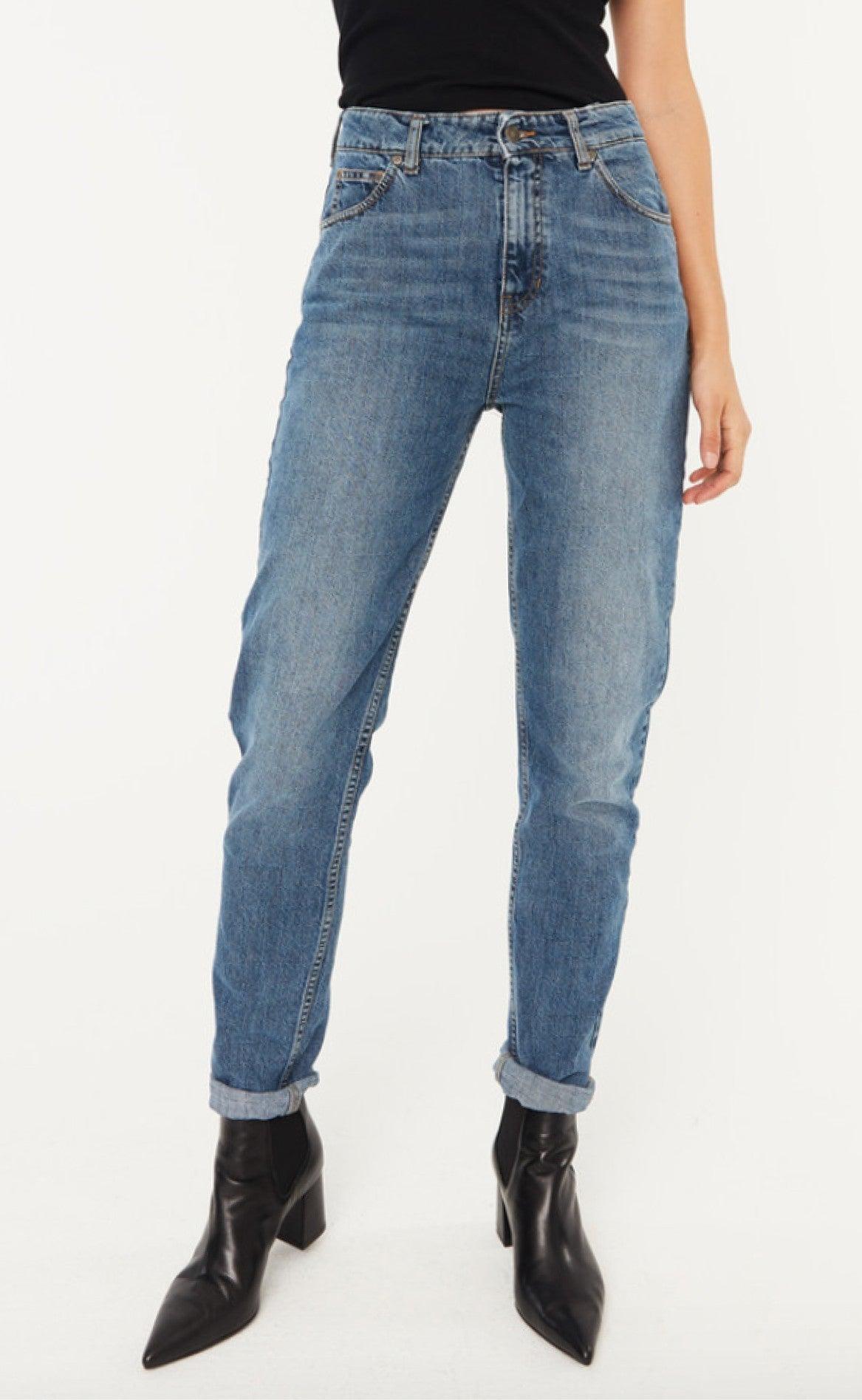 GLOBAL FUNK BURMA MOM JEANS VINTAGE BLUE