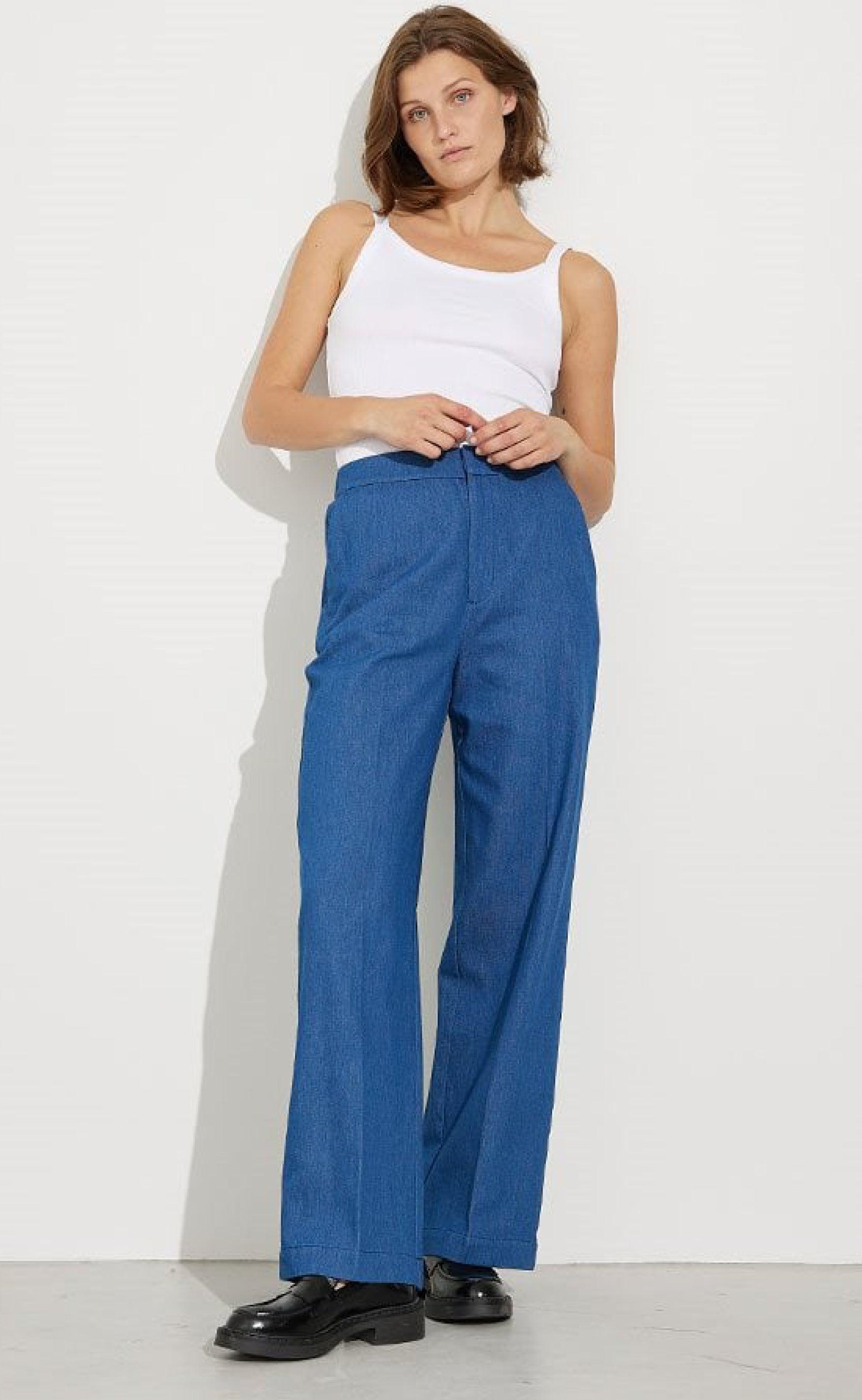 Global Funk Bukser - Cienne-G - Mid Indigo