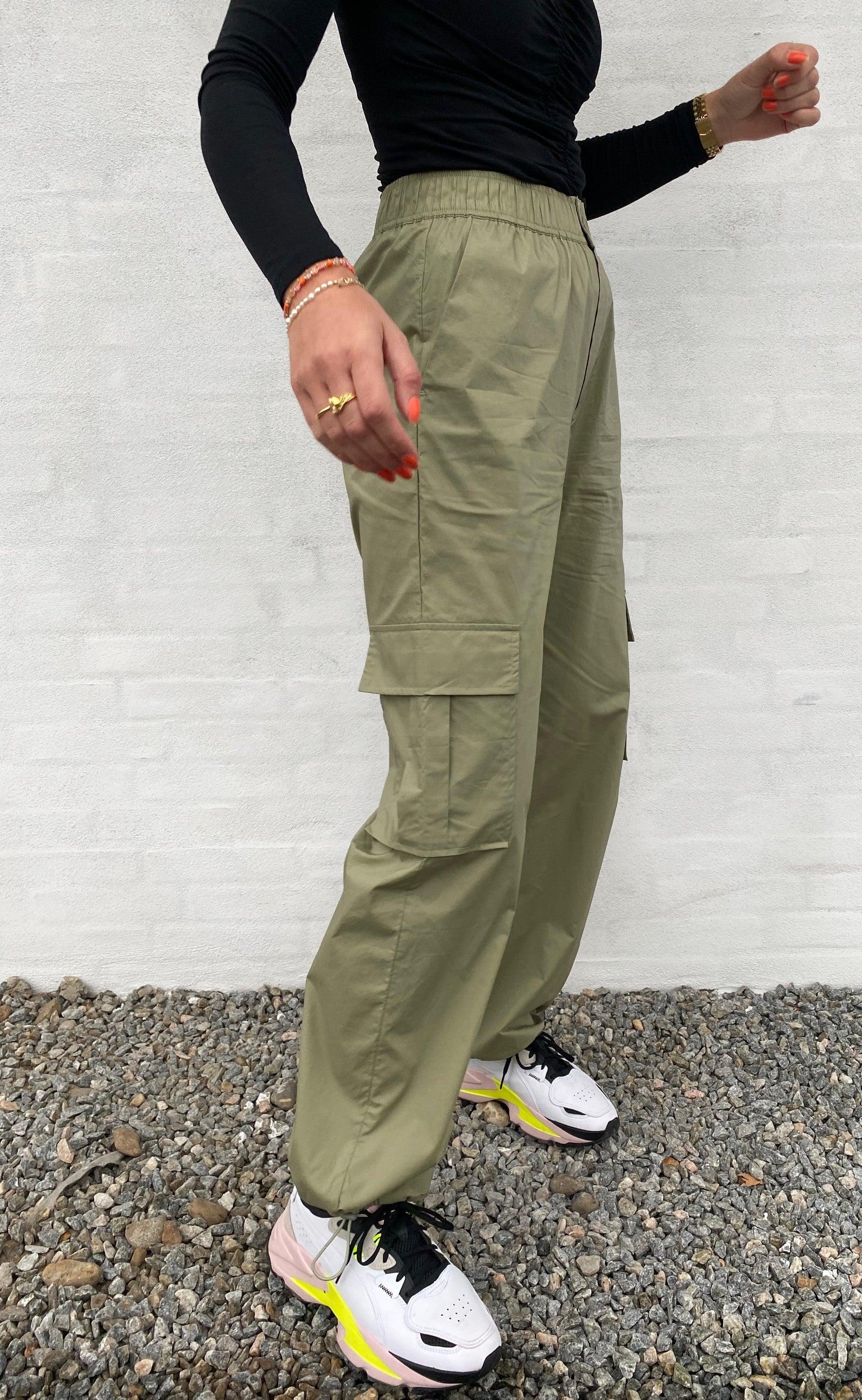Global Funk Bukser - Lana-G Carney - Dark Khaki