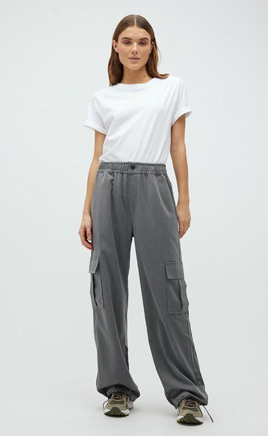 Global Funk Bukser - Lana-G Shaffer - Dark Grey Melange