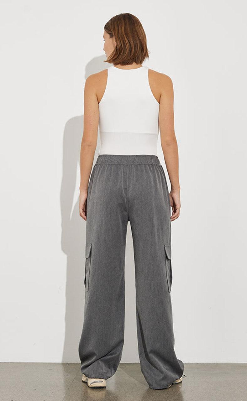 Global Funk Bukser - Lana-G Shaffer - Dark Grey Melange