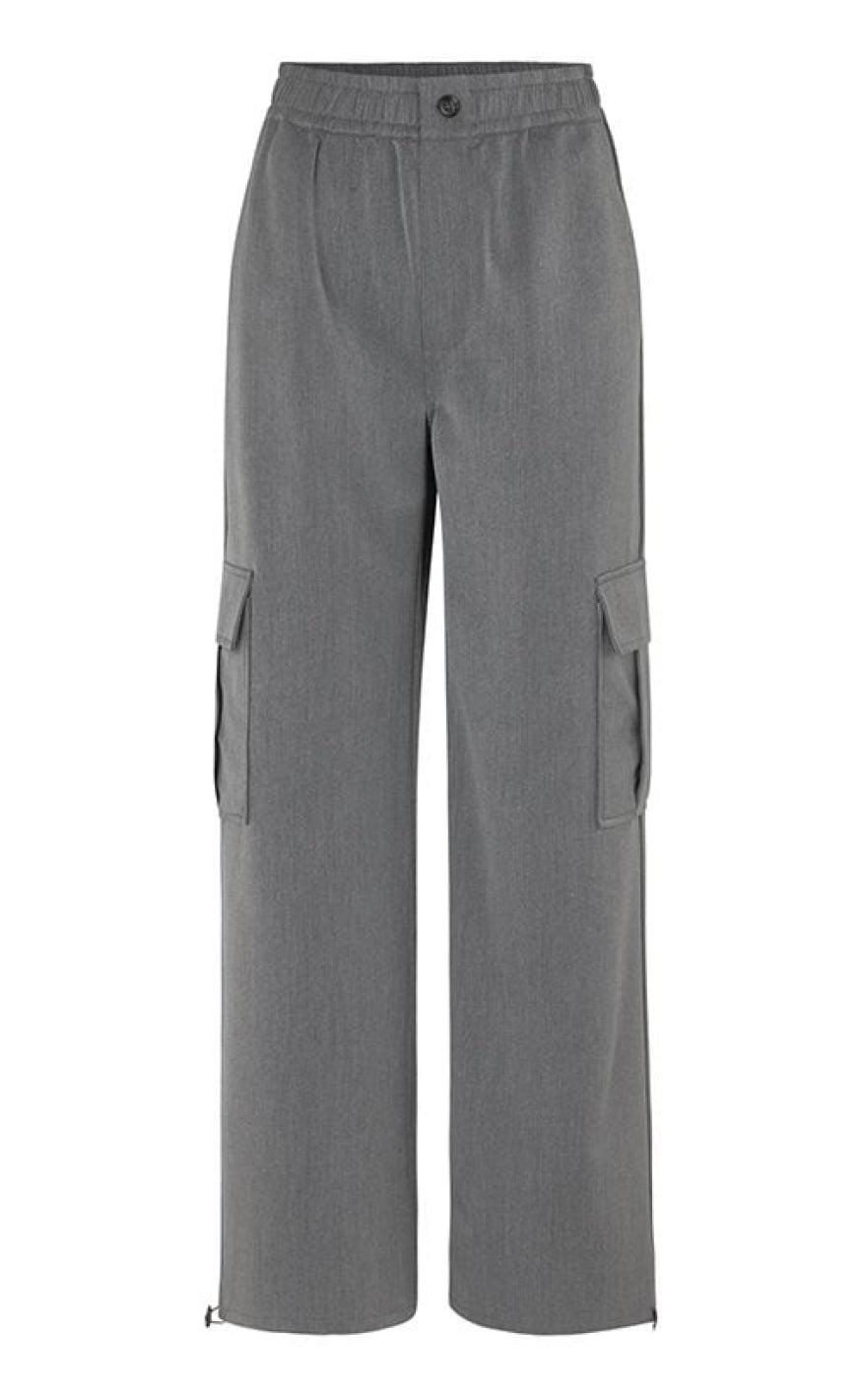 Global Funk Bukser - Lana-G Shaffer - Dark Grey Melange