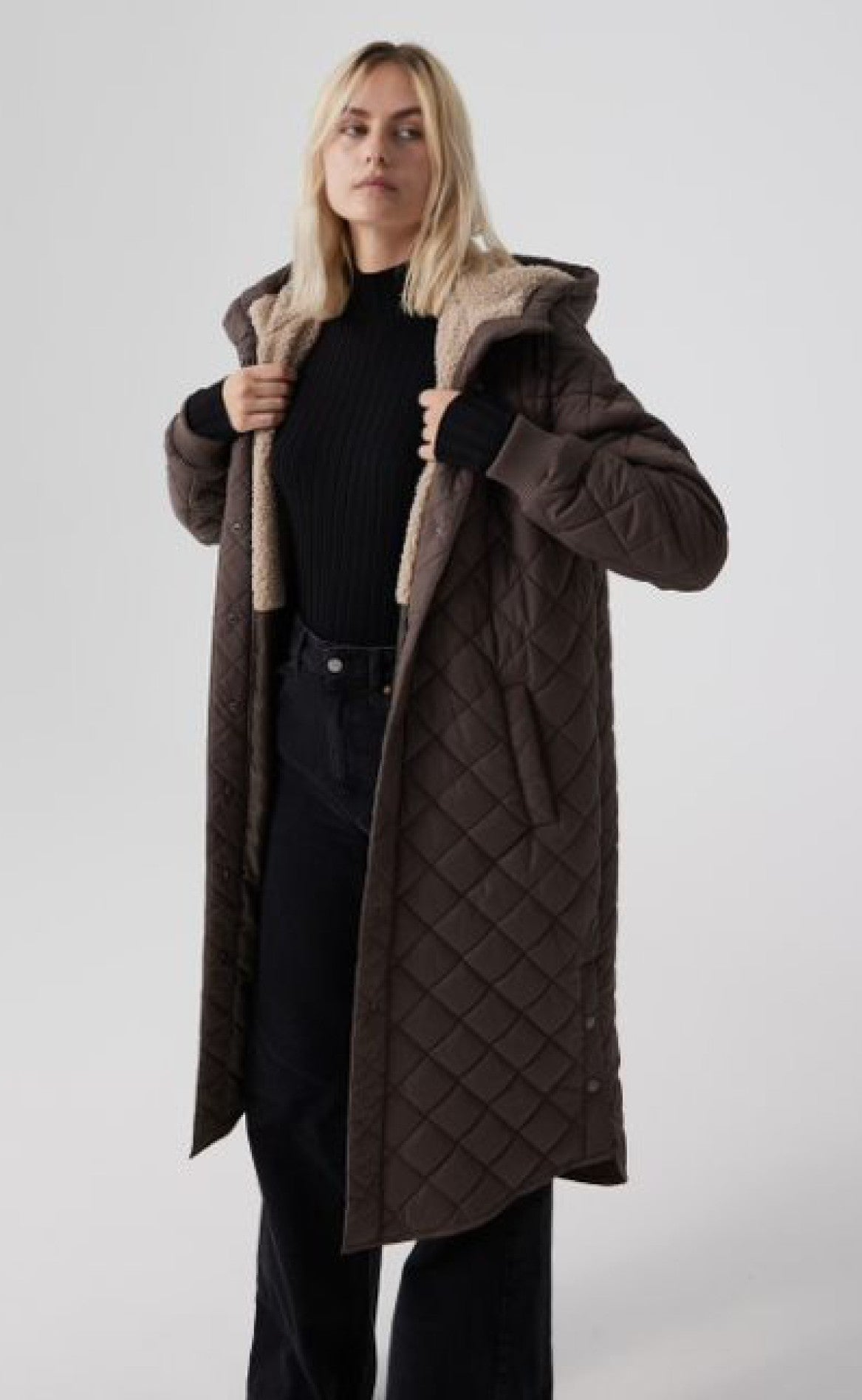 Global Funk Jakke - Arrow Teddo - Dark Mocca