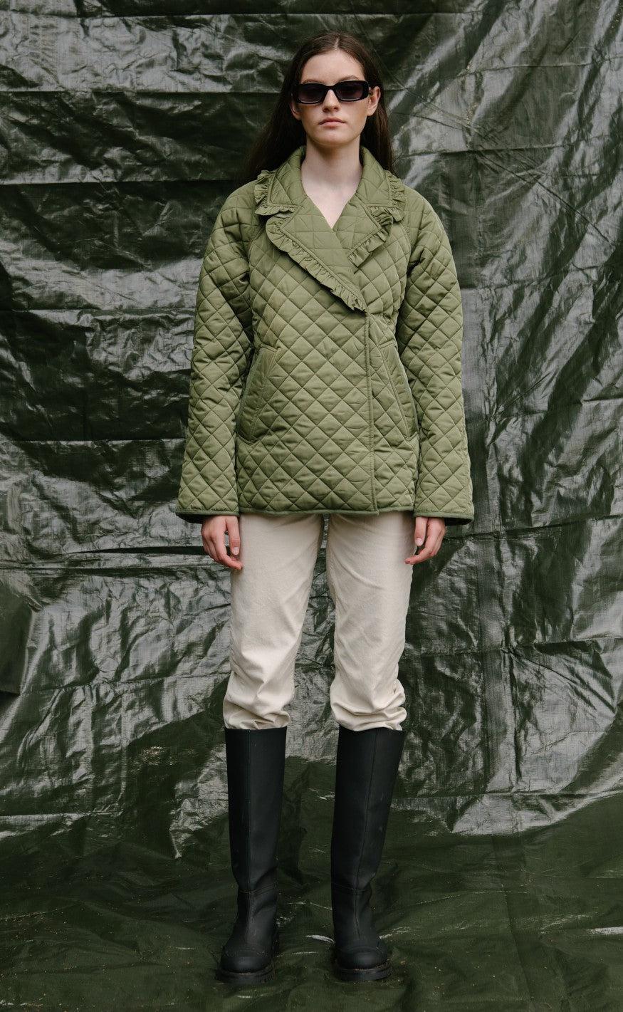 Global Funk Jakke - Robins-G - Pale olive