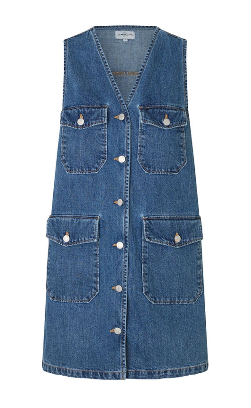 Global Funk Kjole - Cailo - Mid Vintage Blue