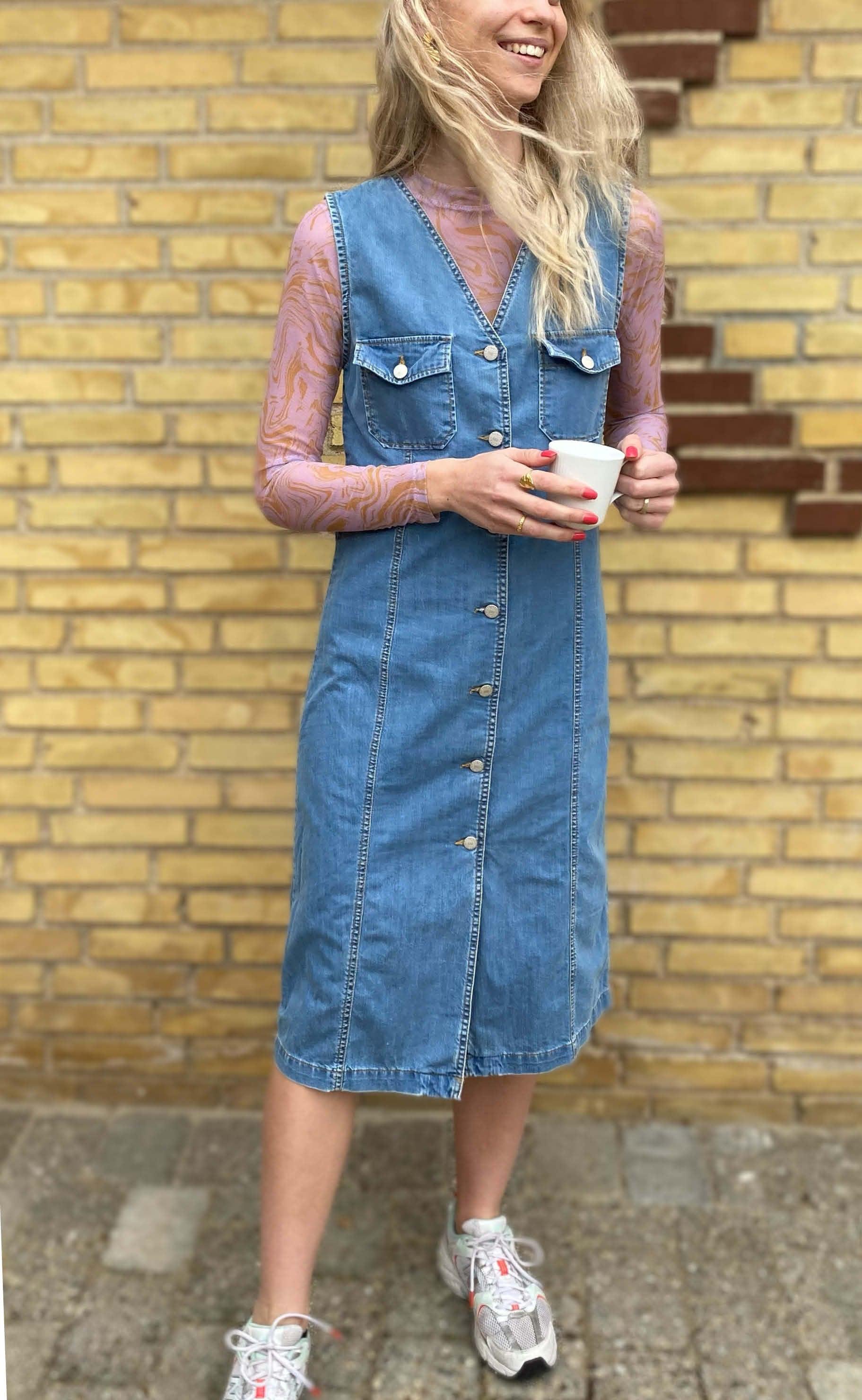 Global Funk Kjole - Oliwia - Mid Vintage Blue