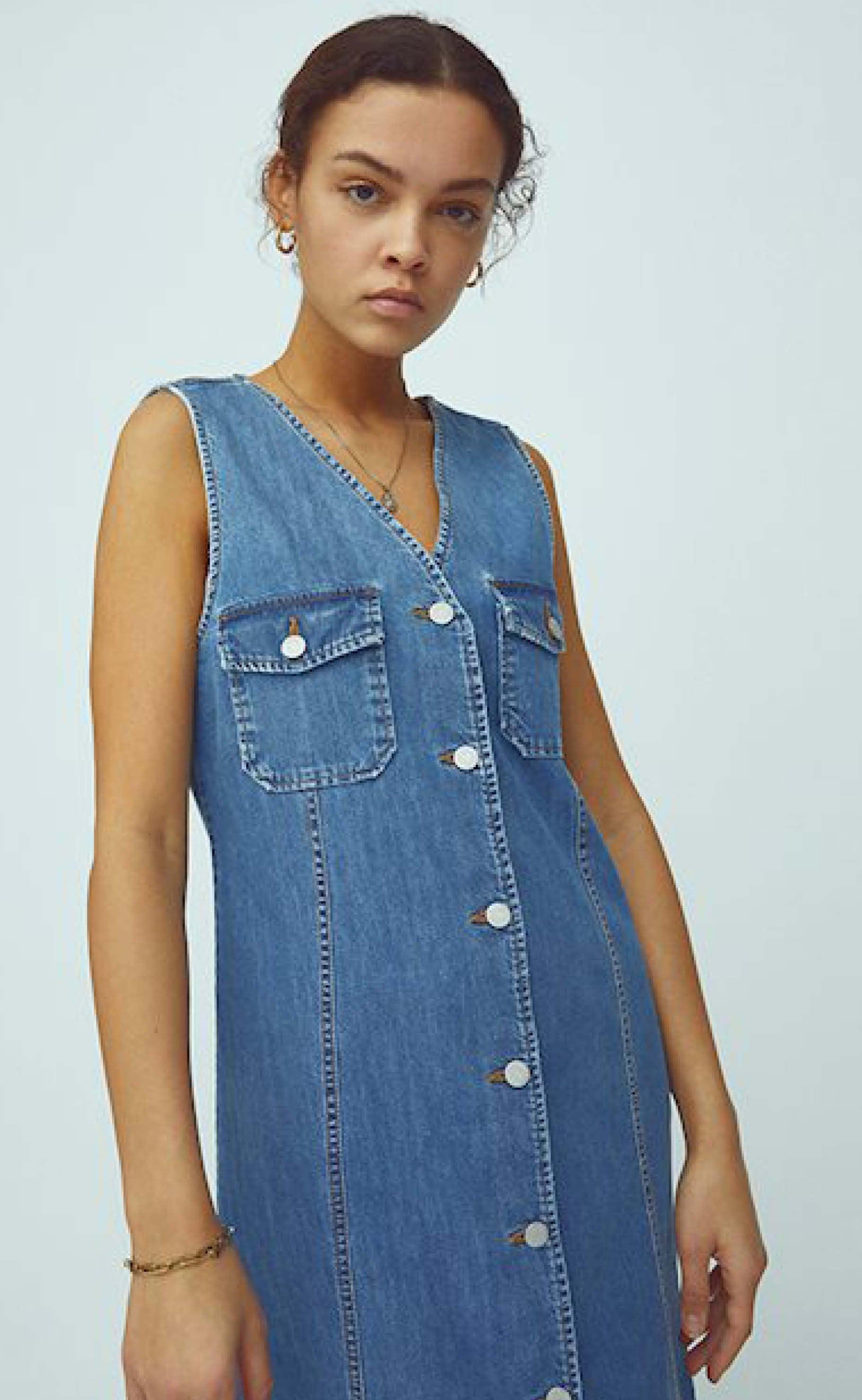 Global Funk Kjole - Oliwia - Mid Vintage Blue
