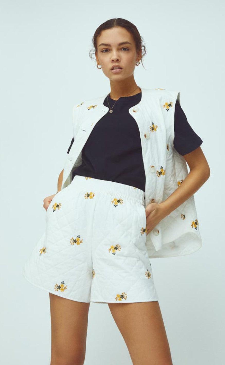 Global Funk Shorts - Mosley - Embroidered Flower