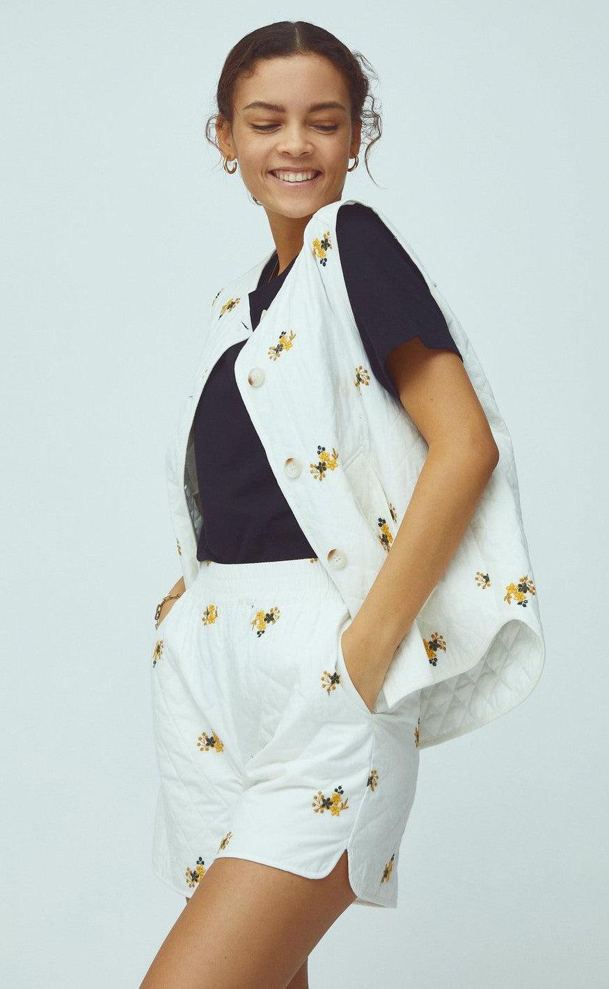 Global Funk Vest - Feeney - Embroidered Flower