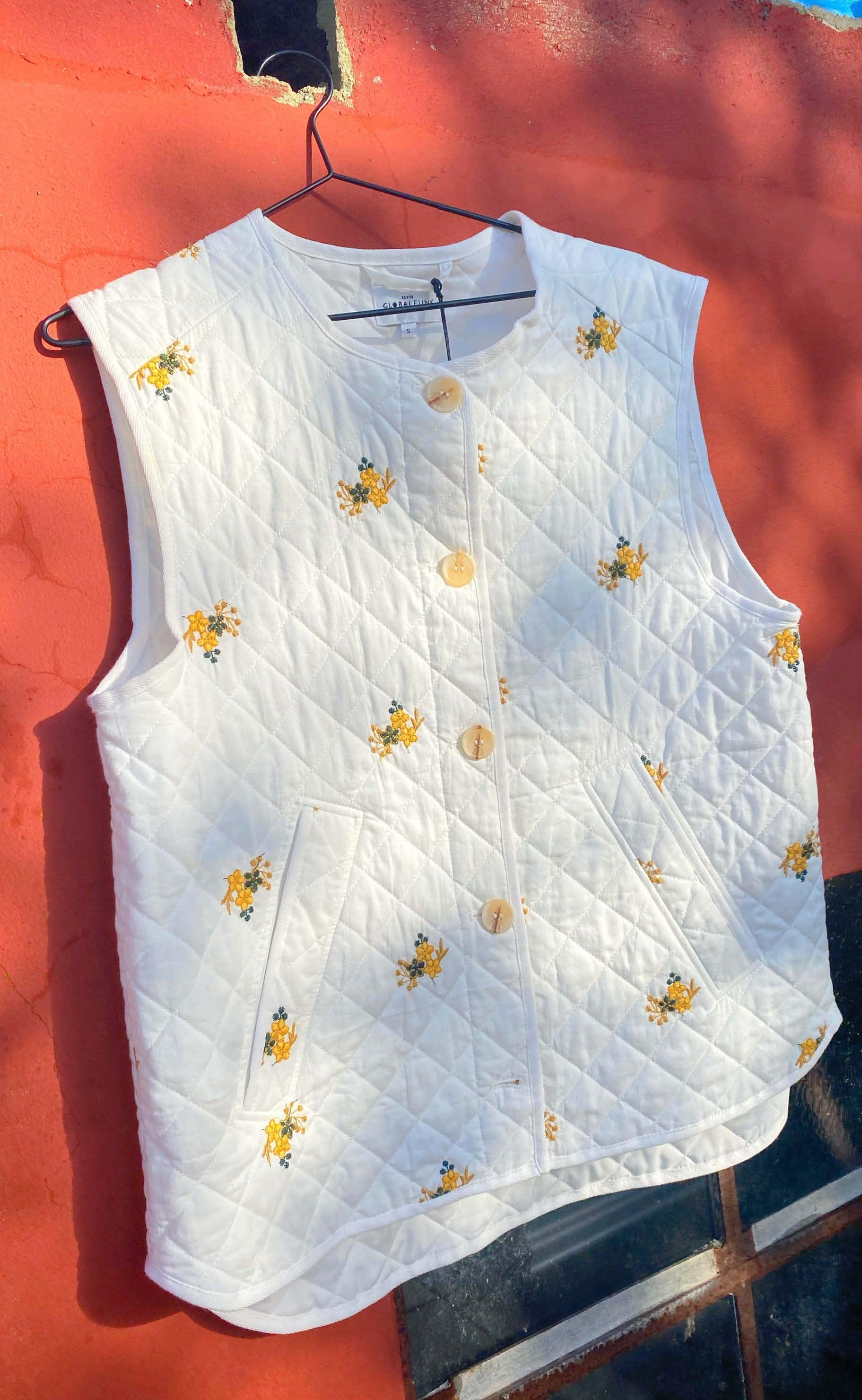 Global Funk Vest - Feeney - Embroidered Flower