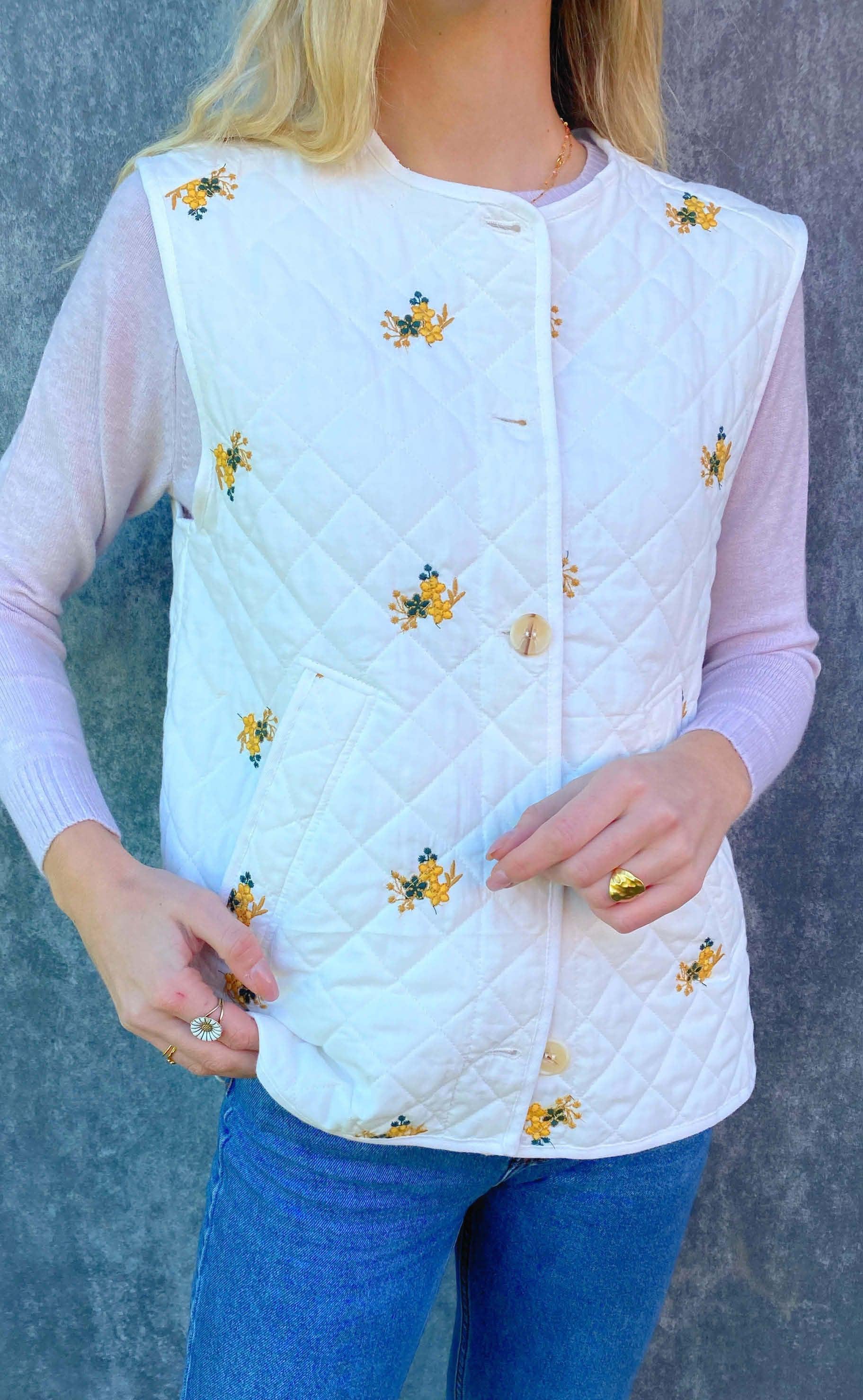 Global Funk Vest - Feeney - Embroidered Flower