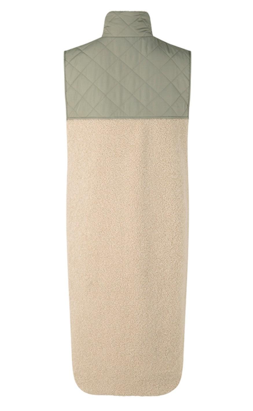 Global Funk Vest - Raima Teddy - Khaki Sugar Mix