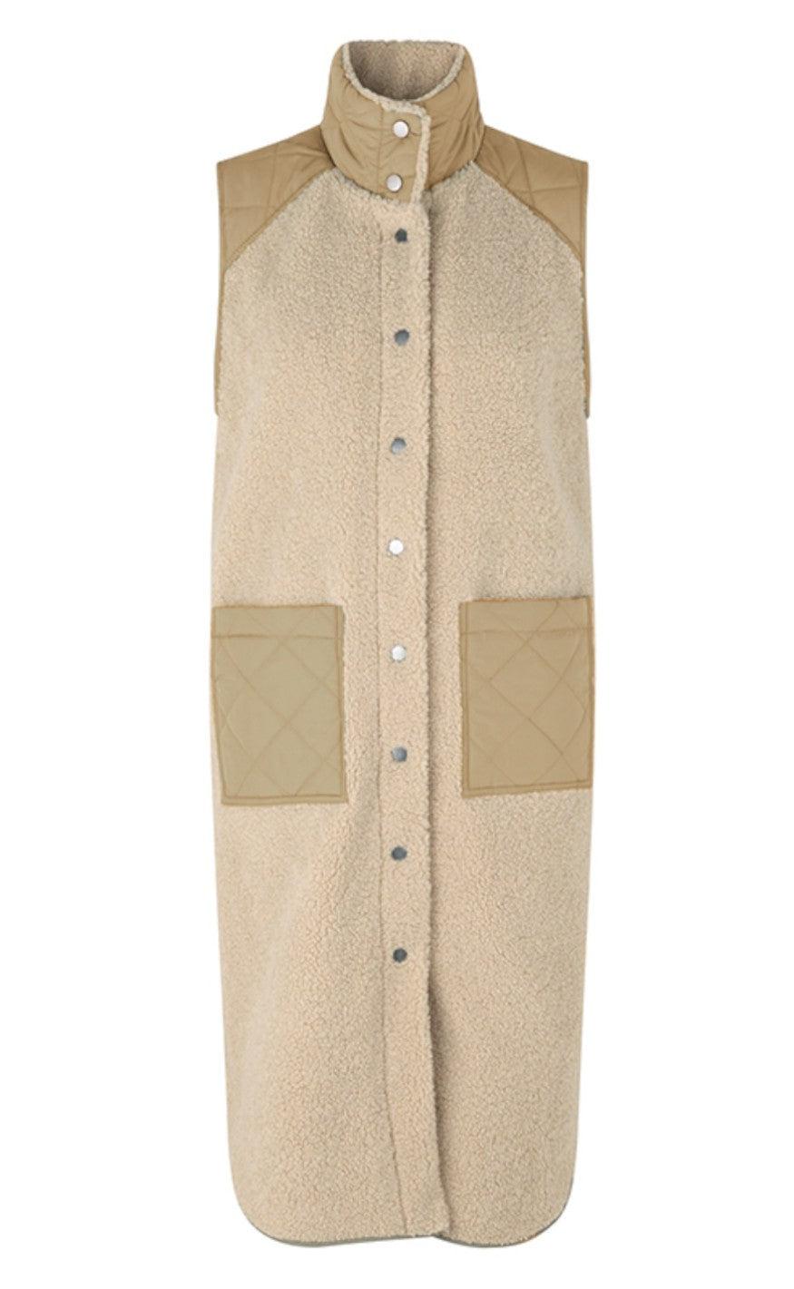 Global Funk Vest - Raima Teddy - Sand Sugar Mix