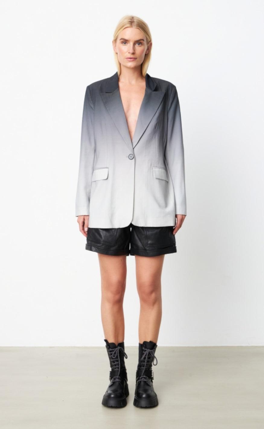 Gossia Blazer - Tasha Oversize - Grey Dip Dye