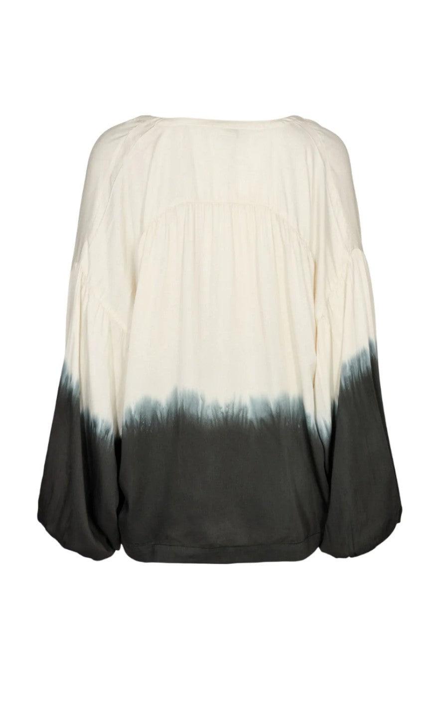 Gossia Bluse - Makie - Grey Dip dye