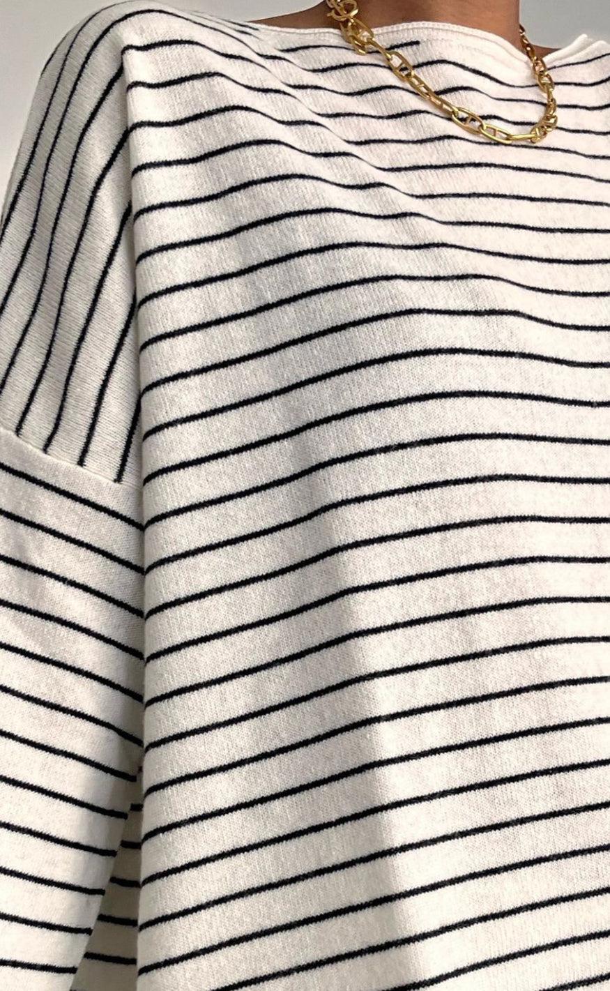 Gossia Jumper - Kathla - Offwhite / Black