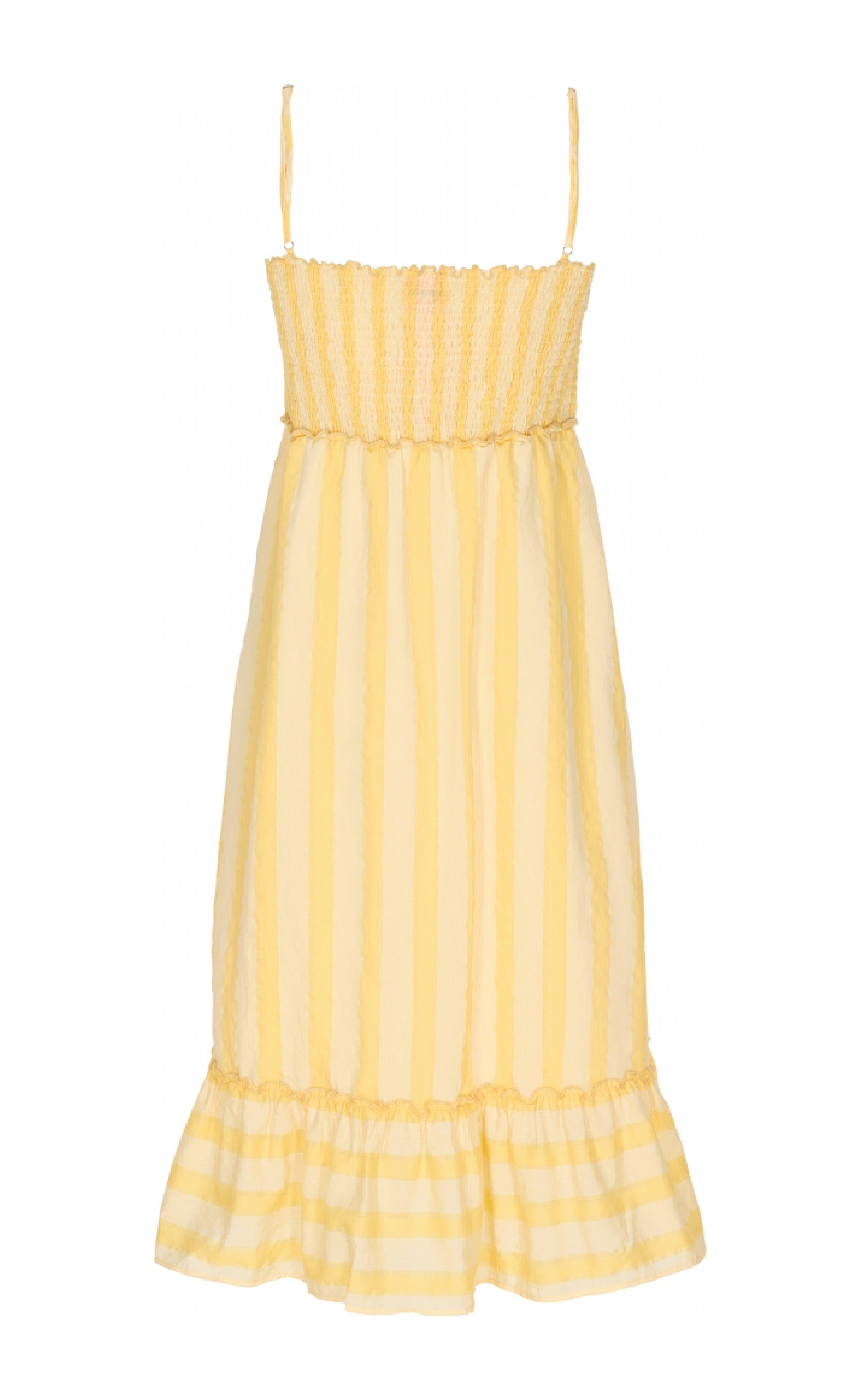 Gossia Kjole - Zoey - Yellow Stripe