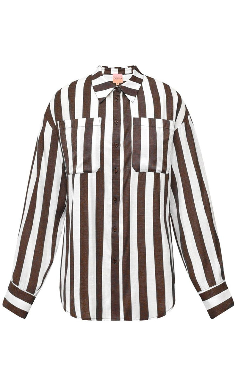 Gossia Skjorte - Nora - Brown Stripes
