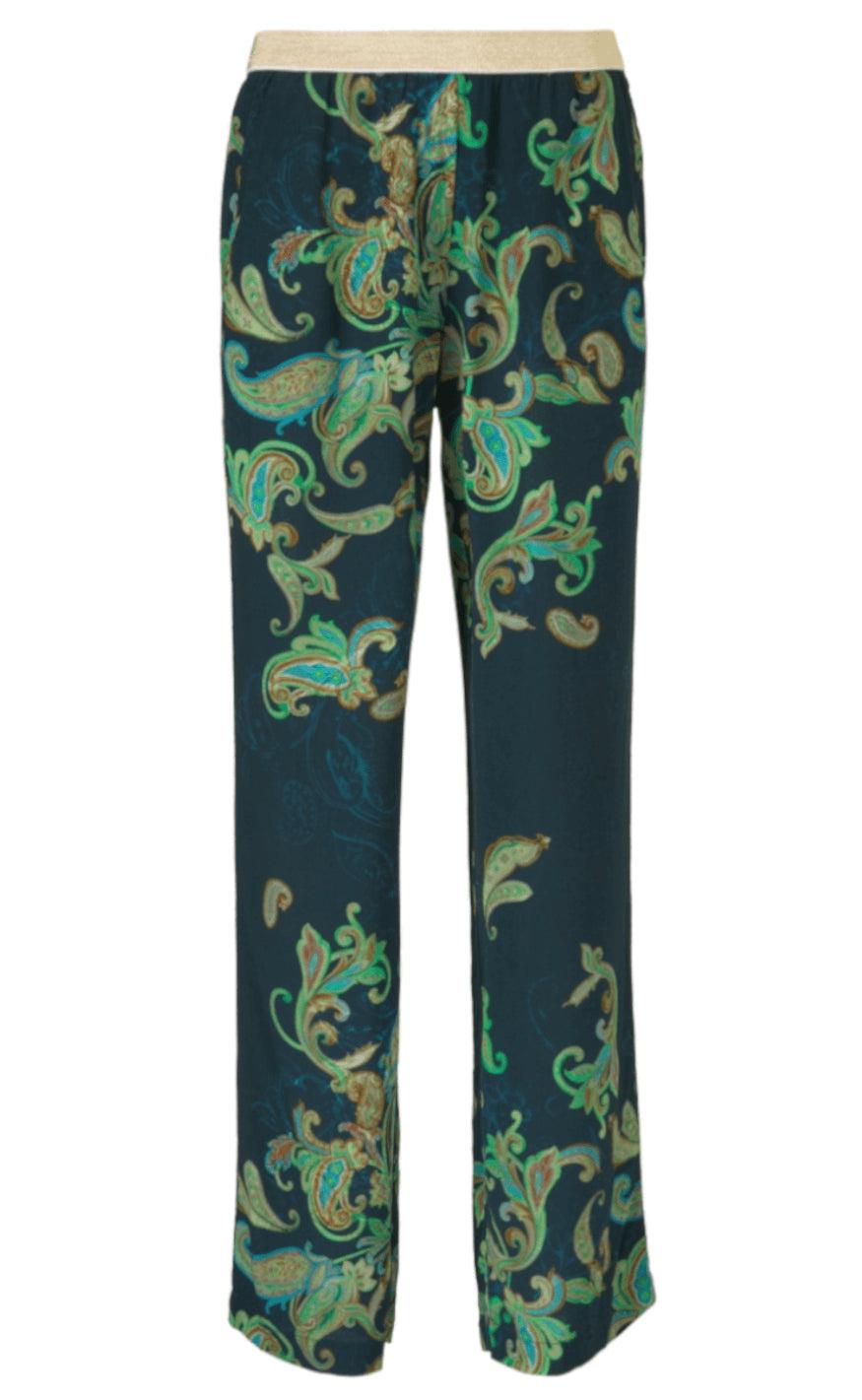 Gustav Bukser - Wide Leg Printed - Midnight