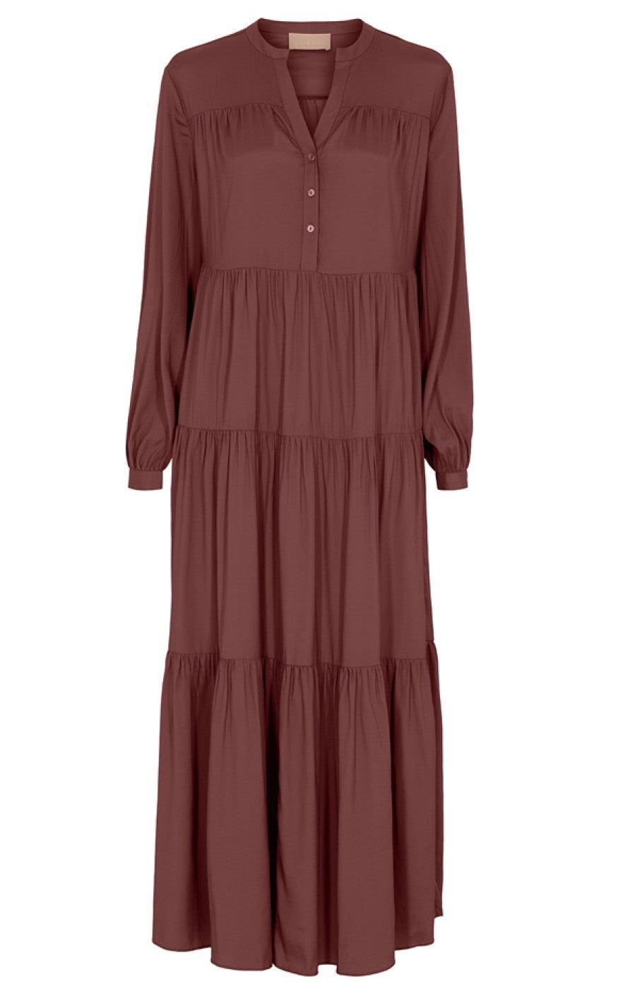 Gustav Kjole - Brooklyn Long Frill - Tofffee